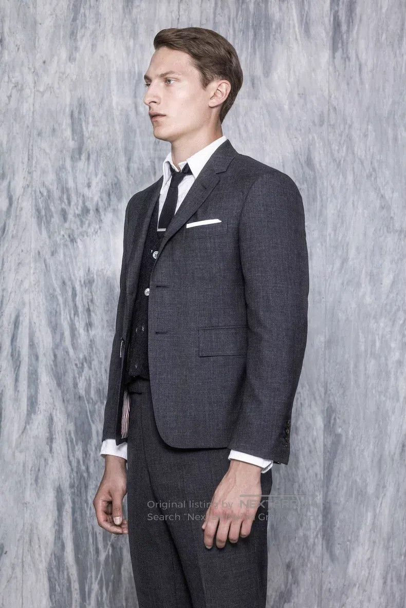 Thom Browne Thom Browne size 2 Classic Gray Label Dark Gray Suit Size 40S - 3 Thumbnail