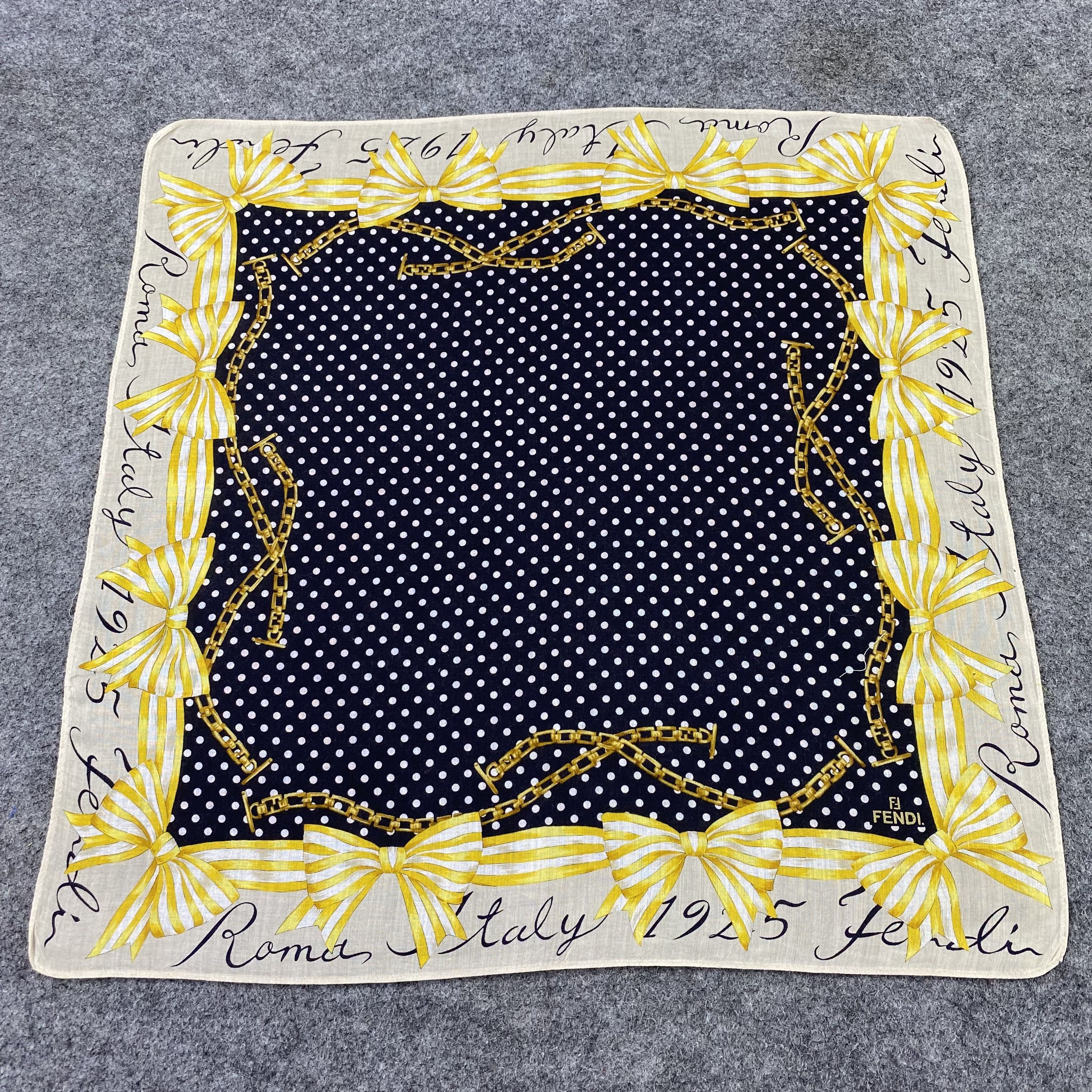 Designer Fendi Handkerchief / Bandana / Neckerchief-B1249 Size ONE SIZE - 3 Thumbnail