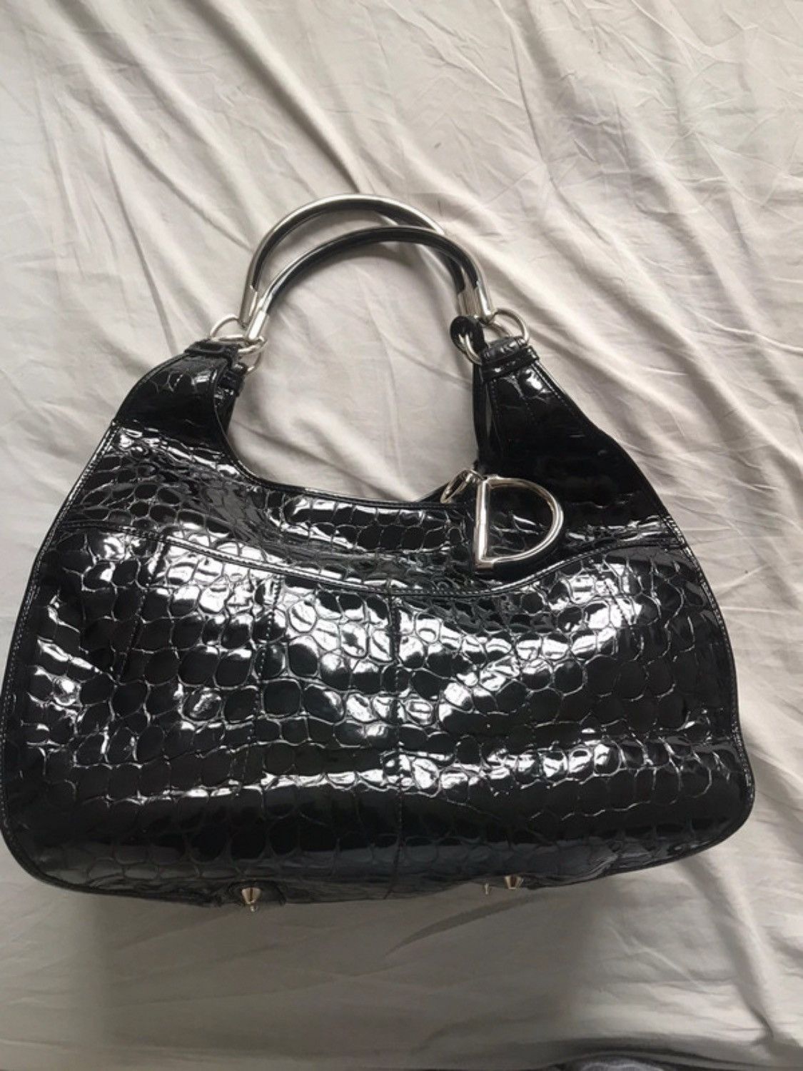 Dior Christian Dior 61 Black Leather Bag Size ONE SIZE - 1 Thumbnail