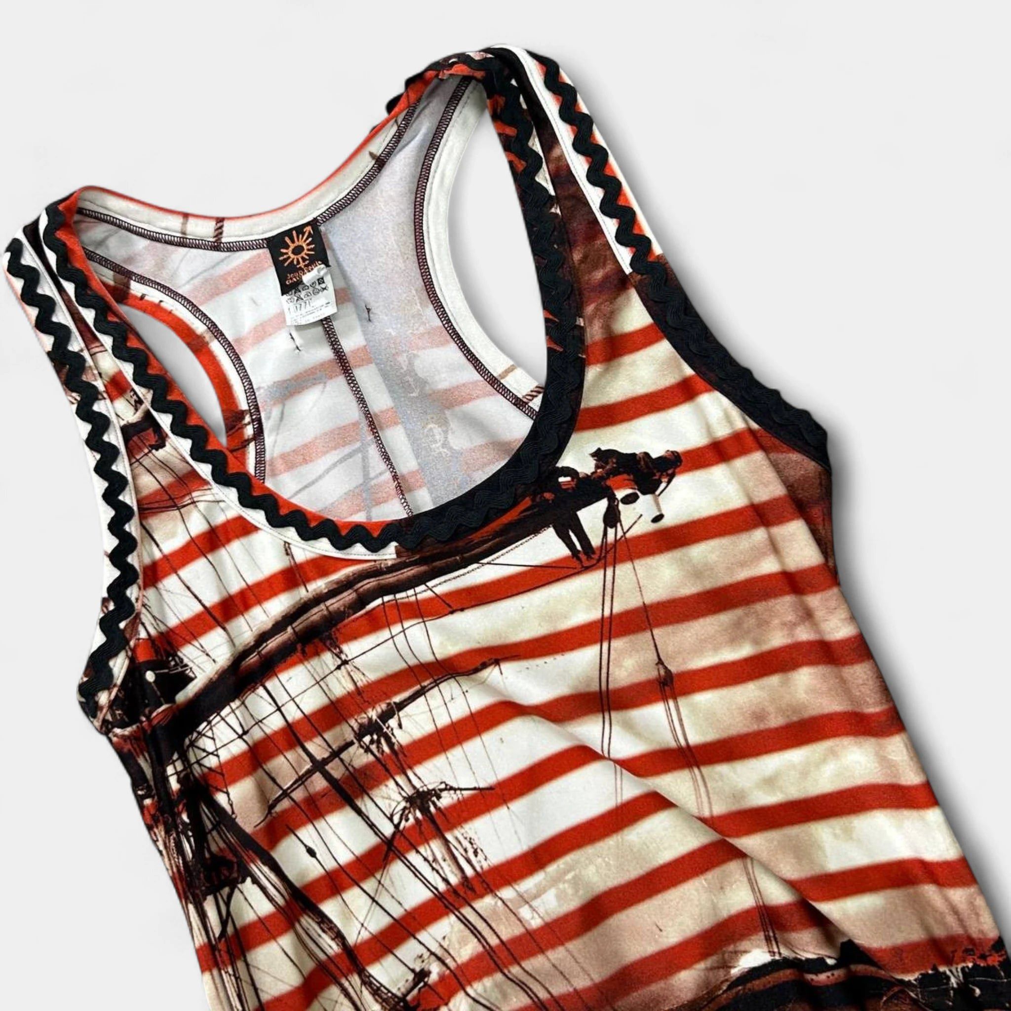 Jean Paul Gaultier Jean Paul Gaultier Soleil Nautical Mesh Dress Size S / US 4 / IT 40 - 2 Thumbnail
