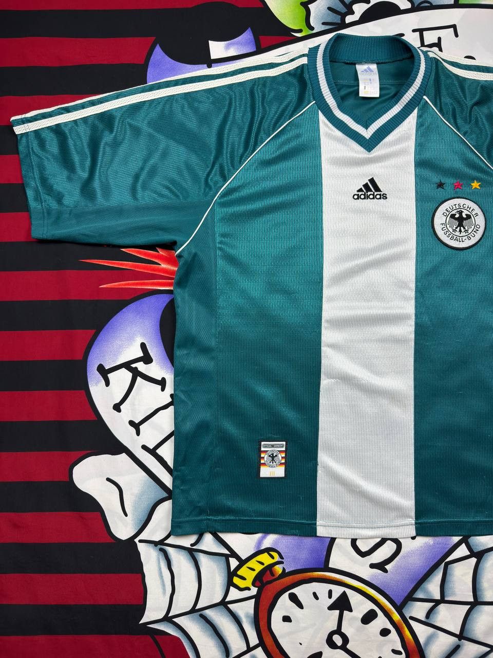 Adidas Adidas Germany Team Jersey Away football shirt 1998 Size US XXL / EU 58 / 5 - 2 Thumbnail