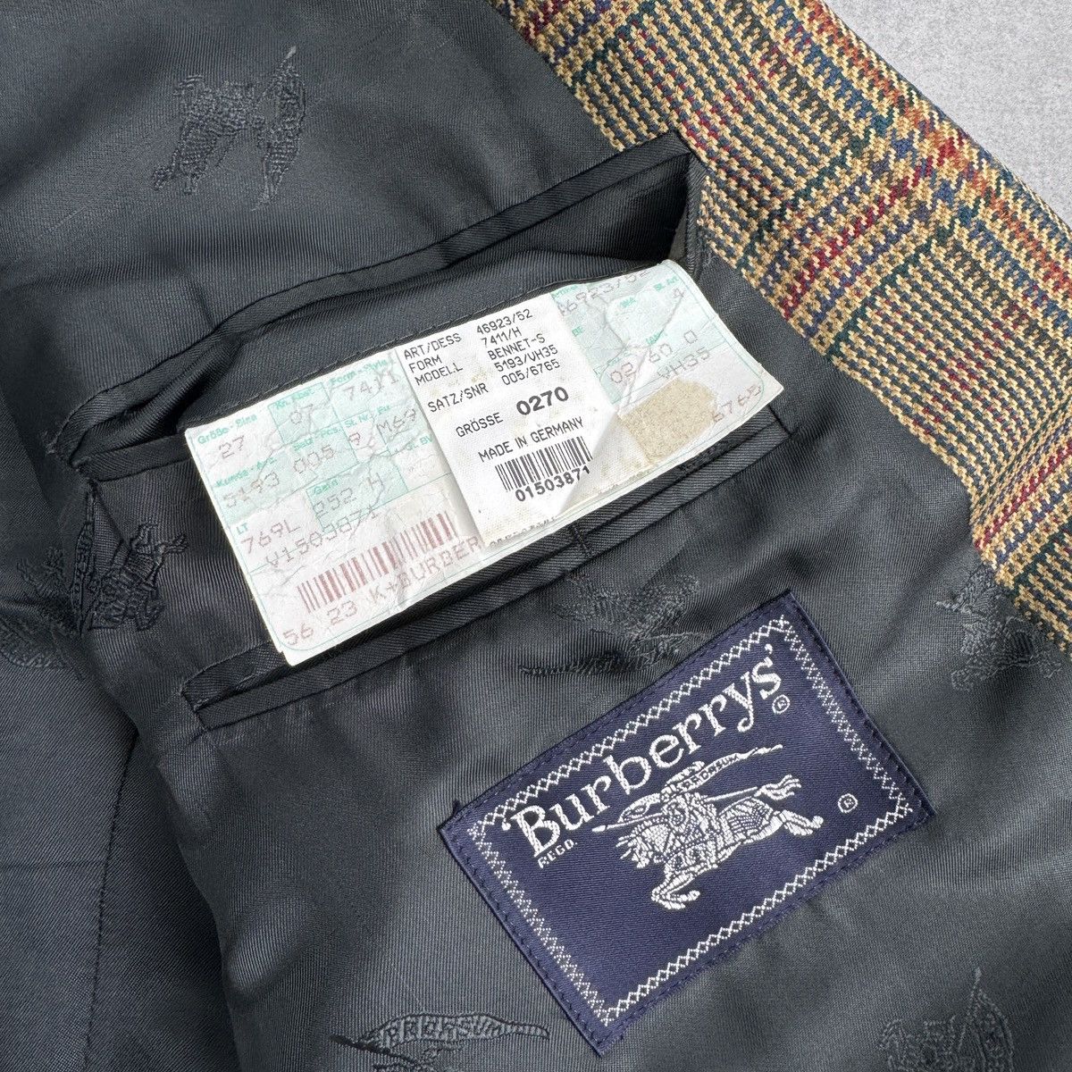 Vintage Vintage Burberrys' Bennet-S Blazer Size 27 Made in Germany Size 54R - 15 Thumbnail