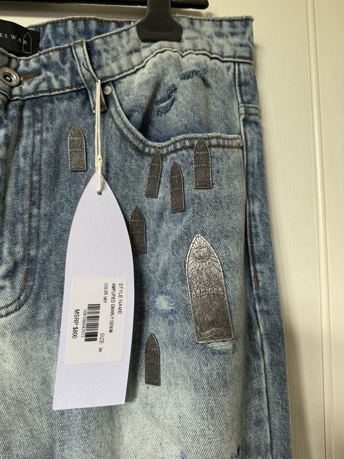 Who Decides War Who Decides War Amplified Gnarly Denim Jeans Size US 32 / EU 48 - 4 Thumbnail