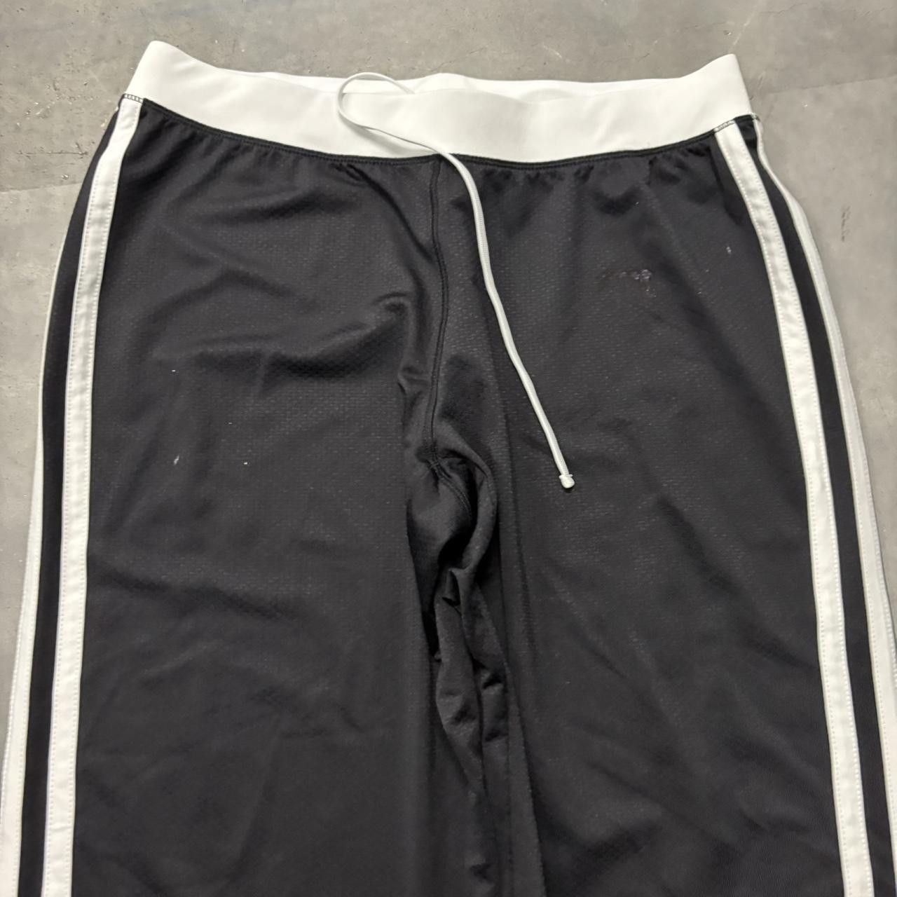 Japanese Brand × Vintage Crazy Vintage Y2K/2000s Black Striped Streetwear Essential Track Pants! Size US 32 / EU 48 - 3 Thumbnail