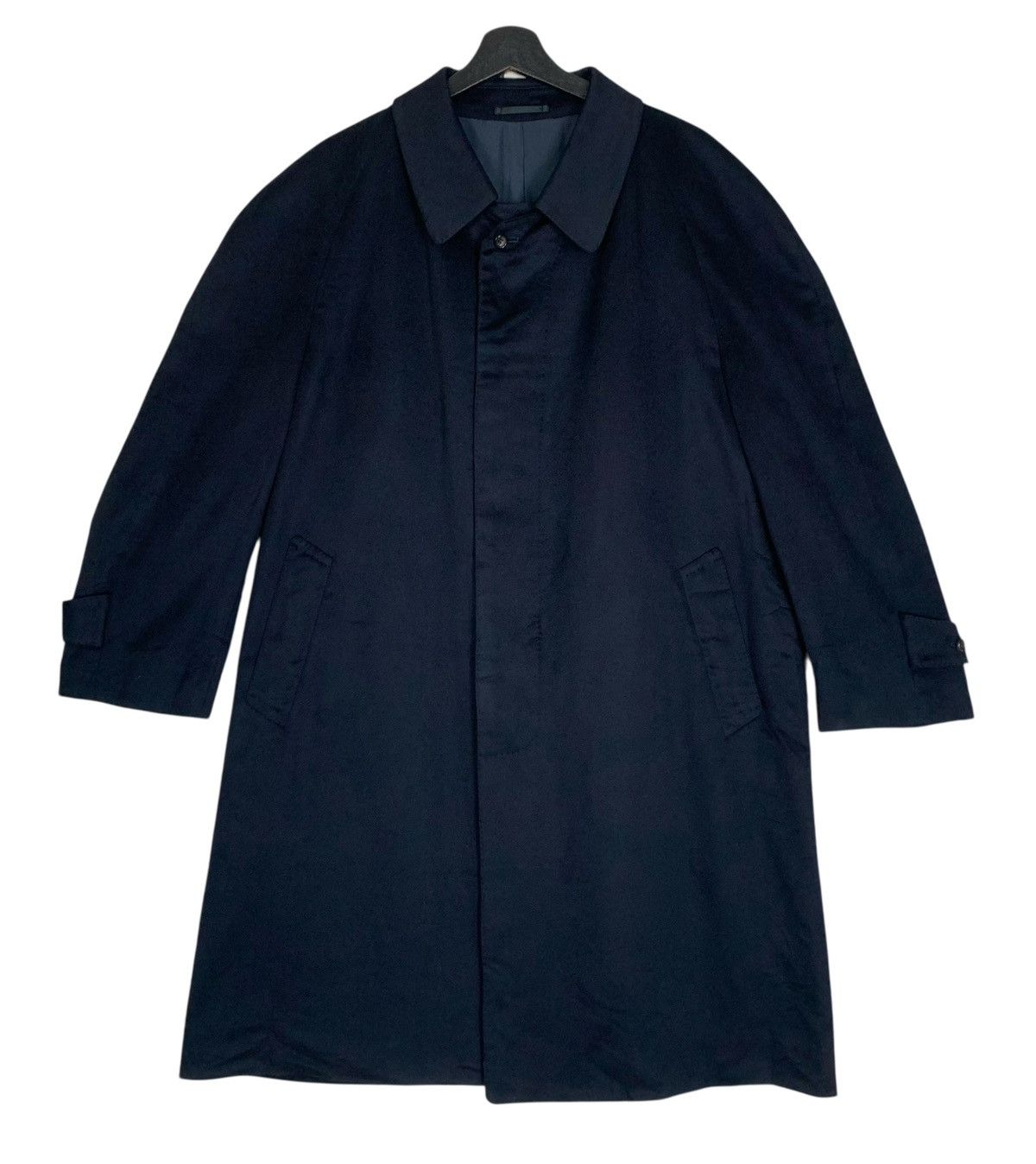 Hardy Amies Vintage Hardy Amies Designer in Italy Cashmere TrenchCoat Size US L / EU 52-54 / 3 - 1 Thumbnail