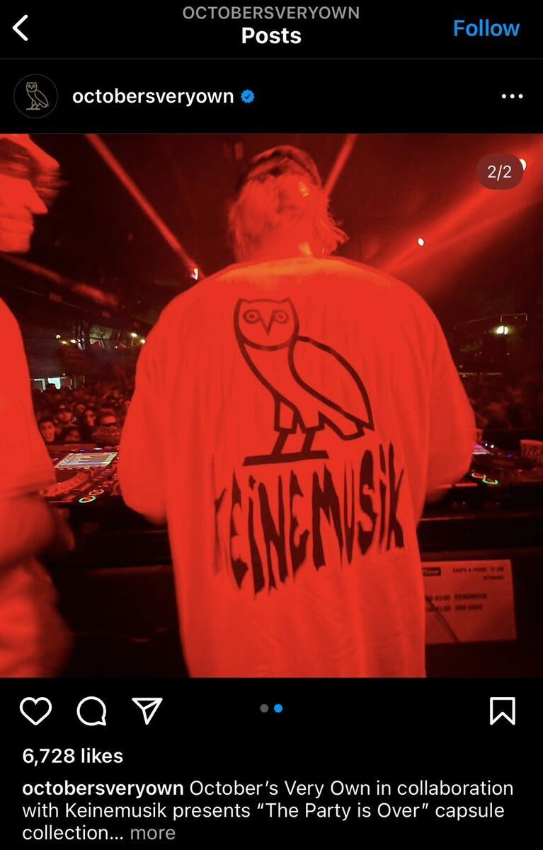 Drake OVO x Keinemusik T-shirt Tee Size US XXL / EU 58 / 5 - 5 Thumbnail