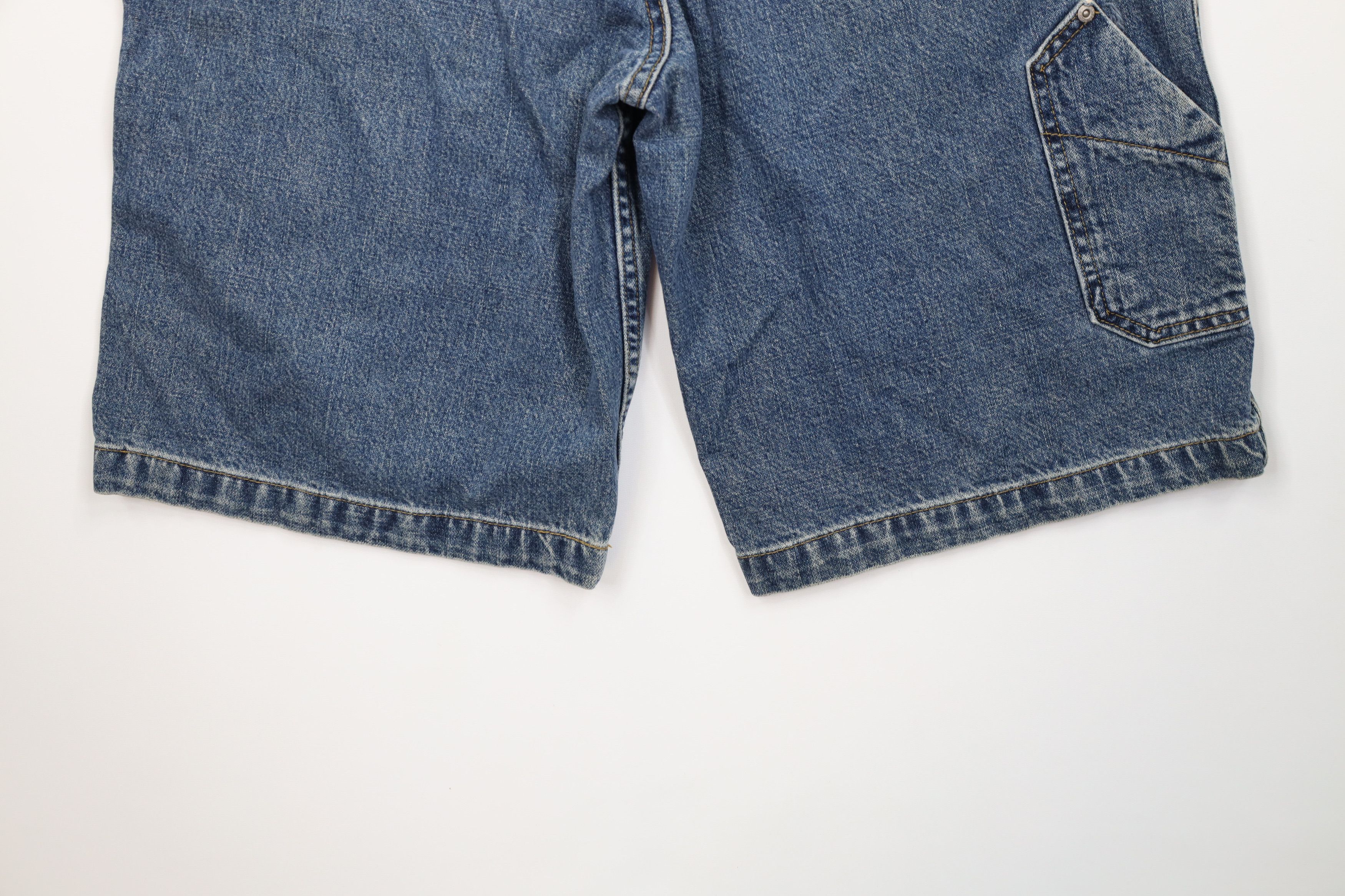 Vintage Vintage 90s Streetwear Baggy Fit Dungaree Denim Shorts Jorts Size US 36 / EU 52 - 13 Thumbnail