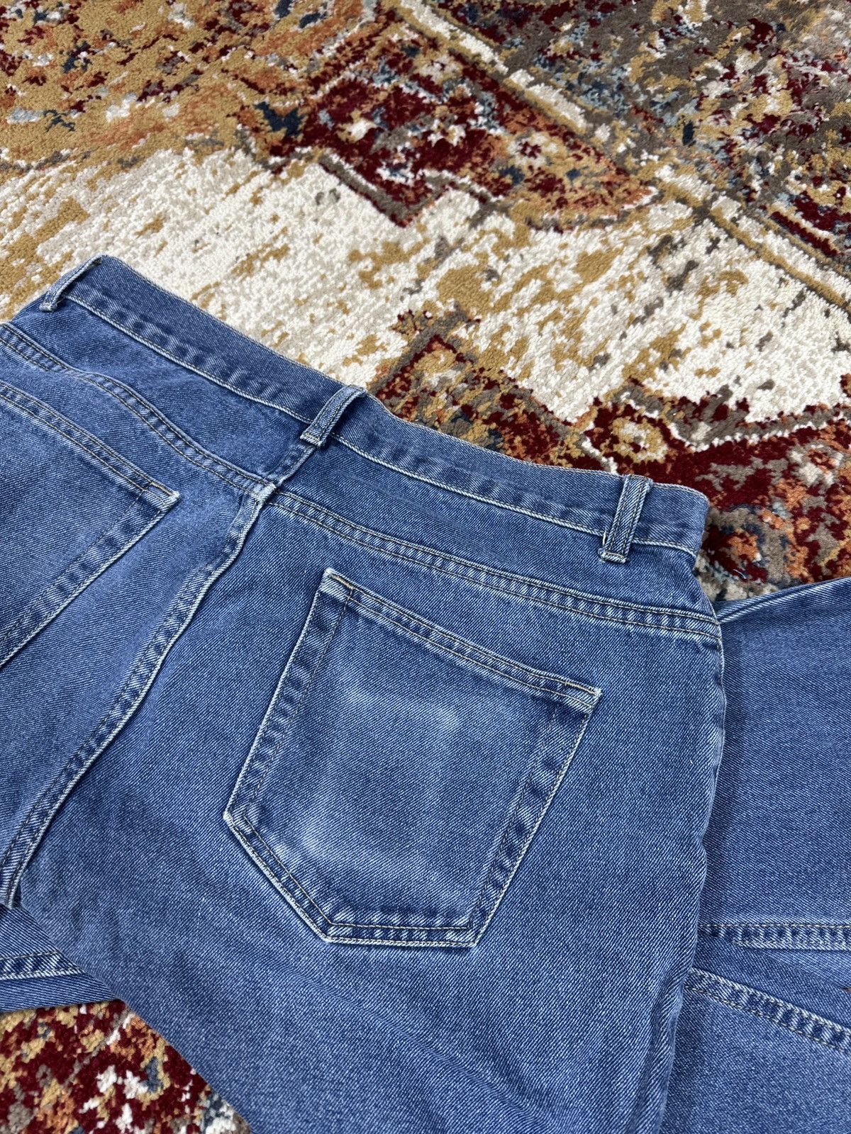 Vintage ᶠᵃⁿᶜʸᵍᵘʸ Vintage Baggy Washed Denim Jeans Wide leg Y2K Size US 33 - 6 Thumbnail