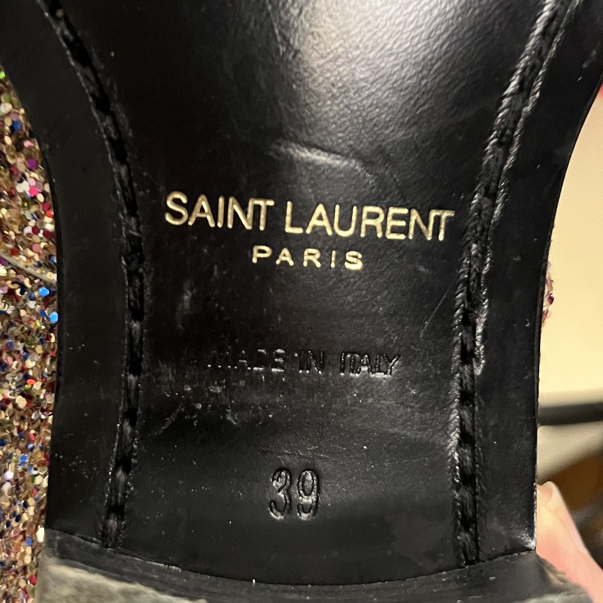 Saint Laurent Paris Saint Laurent Spring/Summer 2016 Glitter Hedi Slimane Boots Size US 6 / EU 39 - 12 Thumbnail