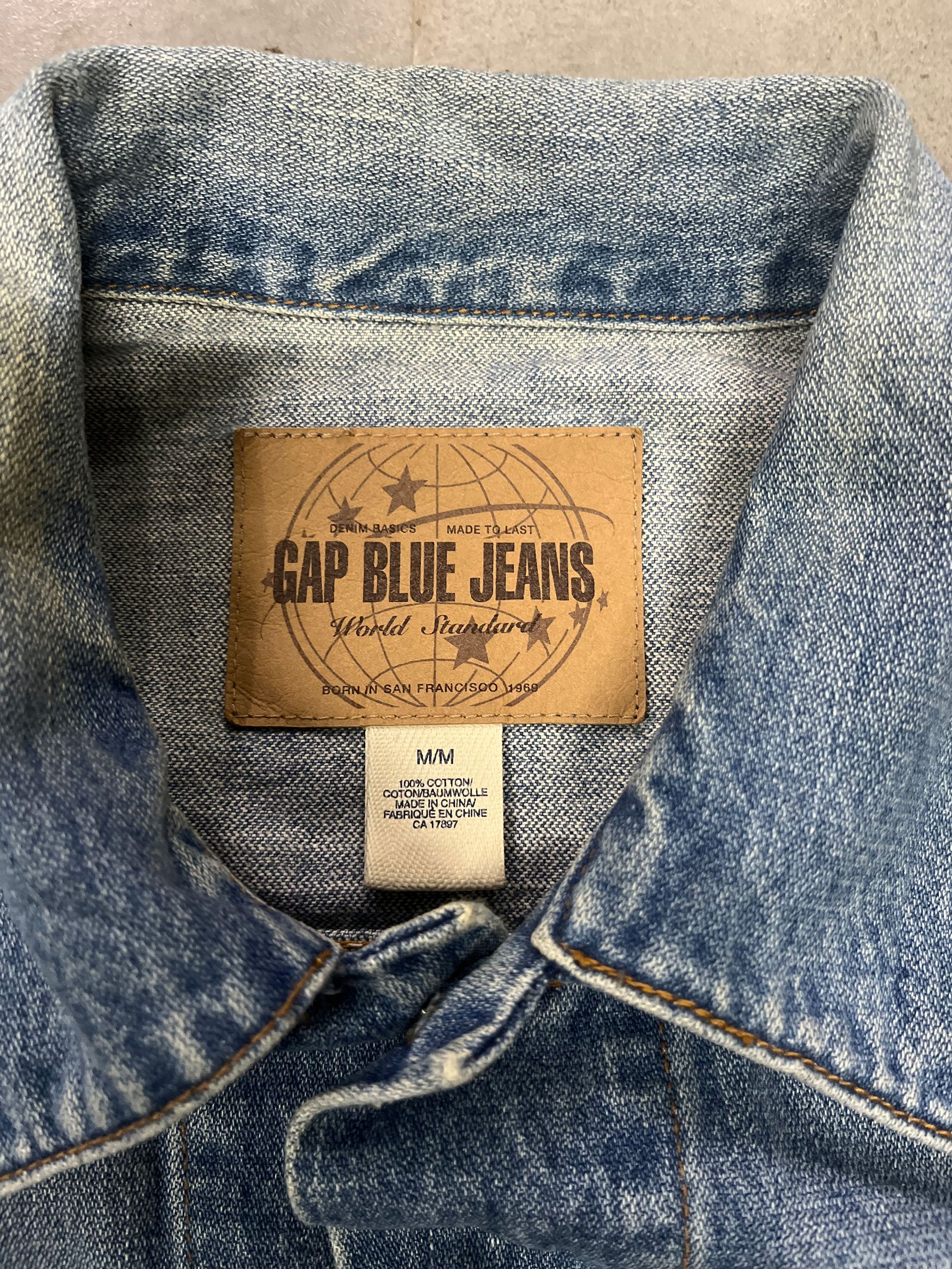Gap Gap Blue Jeans Trucker Jacket Size US M / EU 48-50 / 2 - 2 Thumbnail