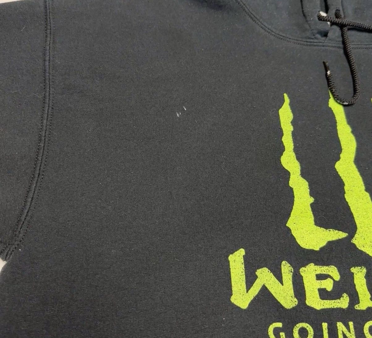 Vintage Vintage Welding Hoodie Sweatshirt Mens Large 23x26 Black Size US L / EU 52-54 / 3 - 6 Thumbnail