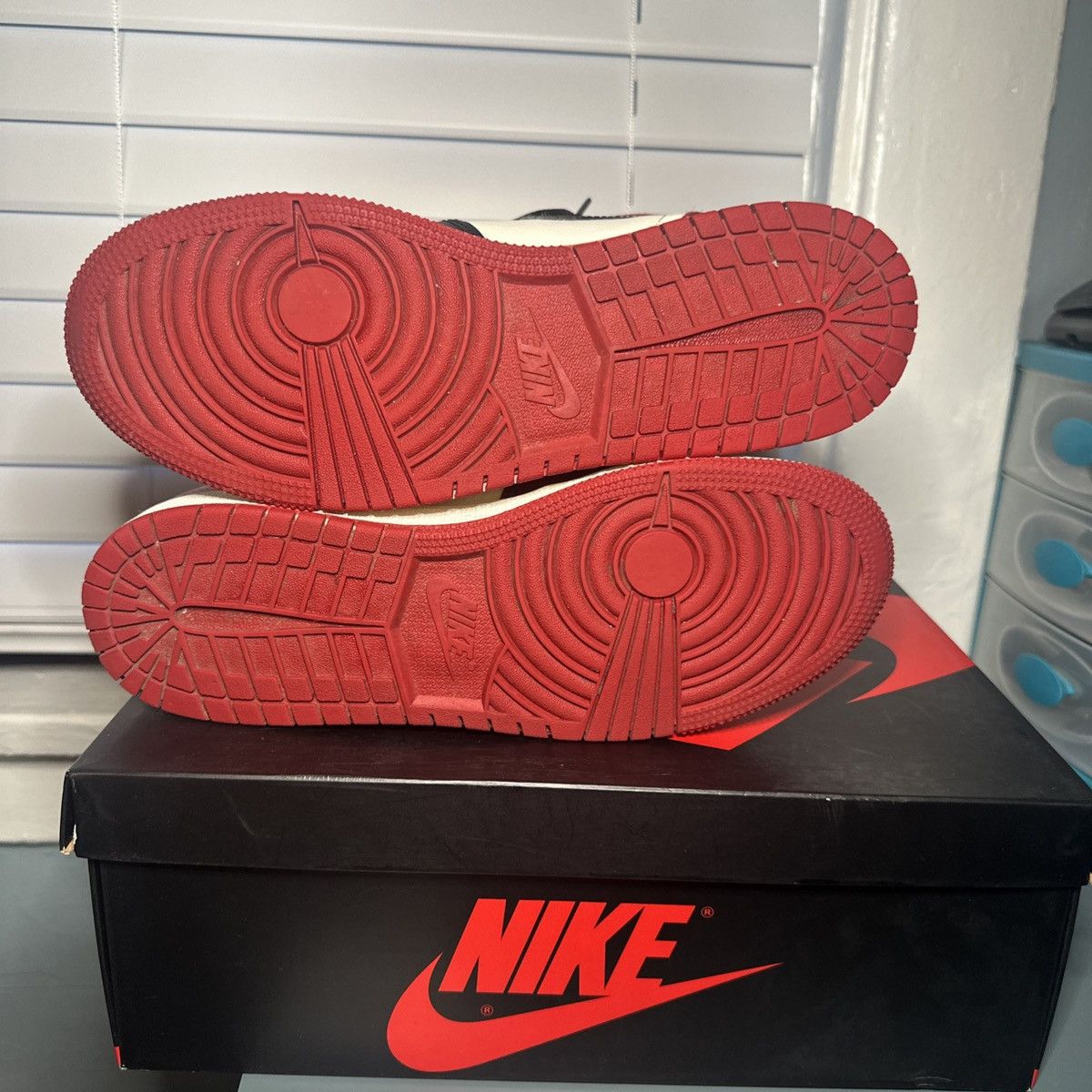 Jordan Brand × Nike Air Jordan 1 Retro High OG BG "Bred Toe" US 7Y Size US 7 / EU 40 - 2 Thumbnail