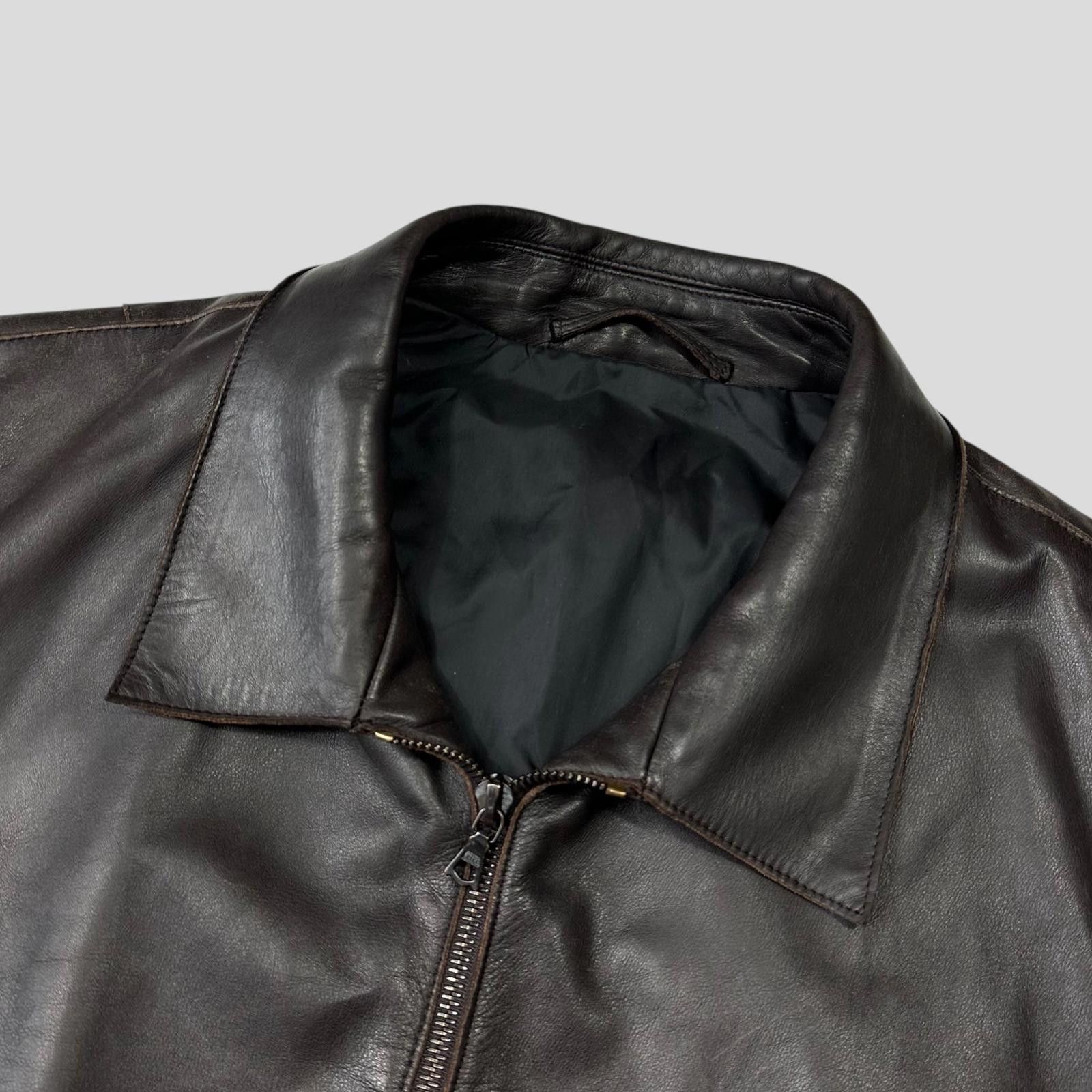 Neil Barrett Neil Barrett AW00 Leather Moto Backpack Jacket - M/L Size US L / EU 52-54 / 3 - 6 Thumbnail