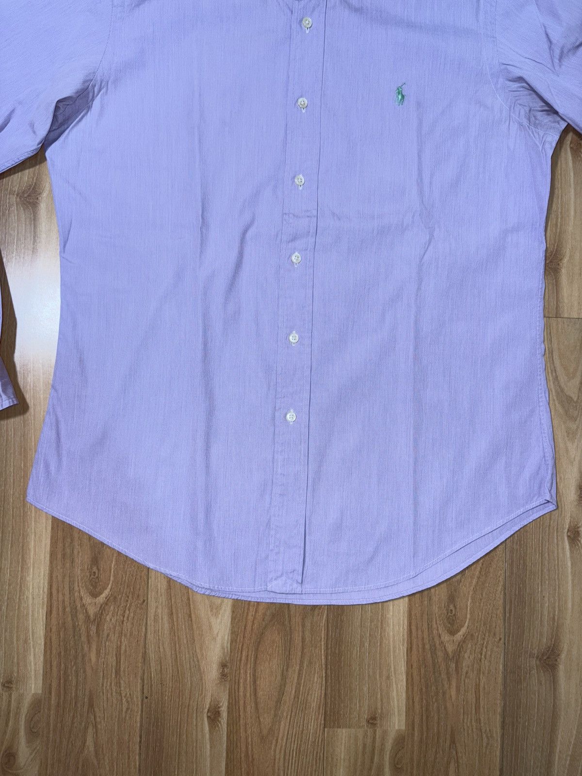 Polo Ralph Lauren Polo Ralph Lauren Fine Stripe Custom Fit Shirt Size 17.5/44 Size US M / EU 48-50 / 2 - 3 Thumbnail