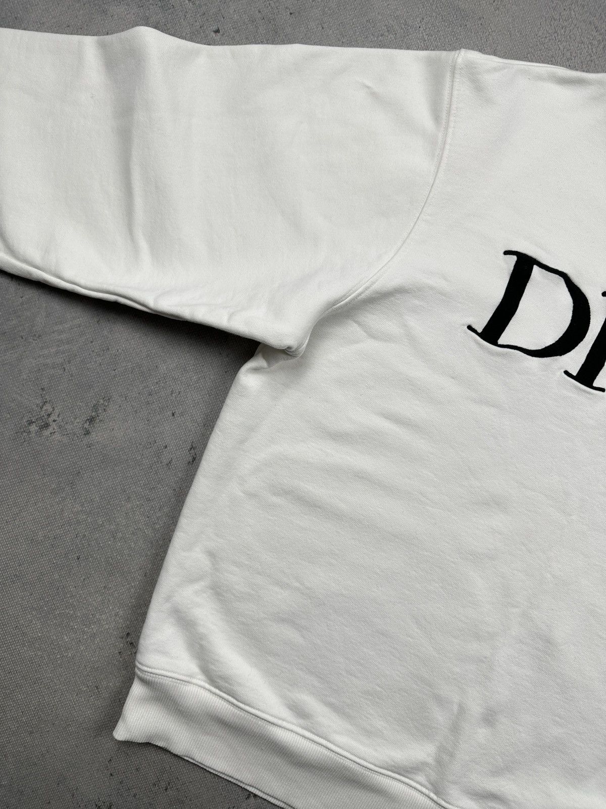 Dior Dior Safety Pin Embroidered Logo Sweatshirt White Lux Fleece Size US L / EU 52-54 / 3 - 4 Thumbnail