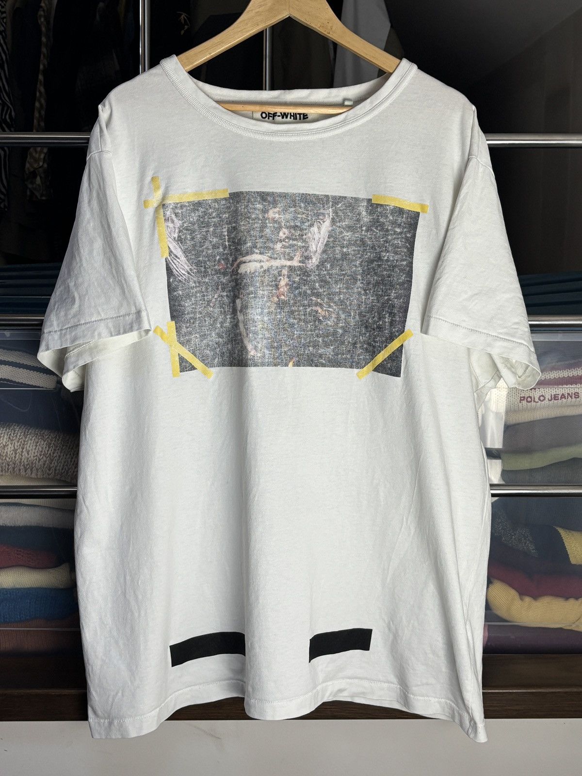 Off-White Off-White Vintage Caravaggio Rare T-Shirt Size US XL / EU 56 / 4 - 1 Thumbnail