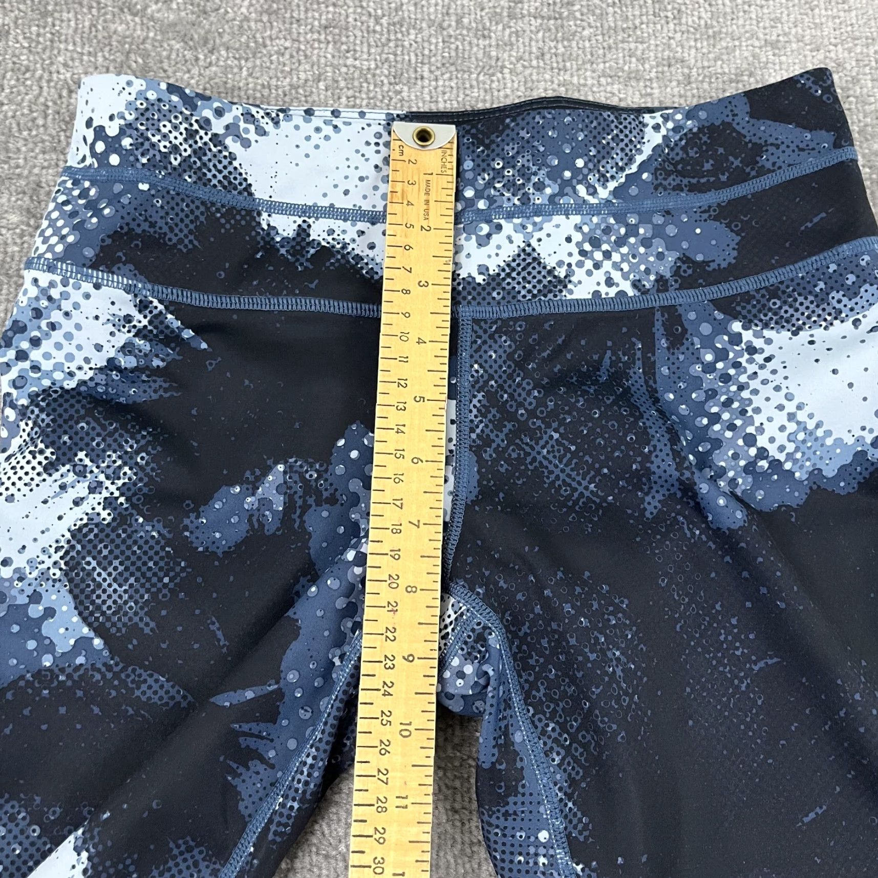 Athleta Athleta Leggings Womens Small x 21" Crop Blue Floral Abstract Mid Rise Gym Yoga Size 28" / US 6 / IT 42 - 6 Thumbnail