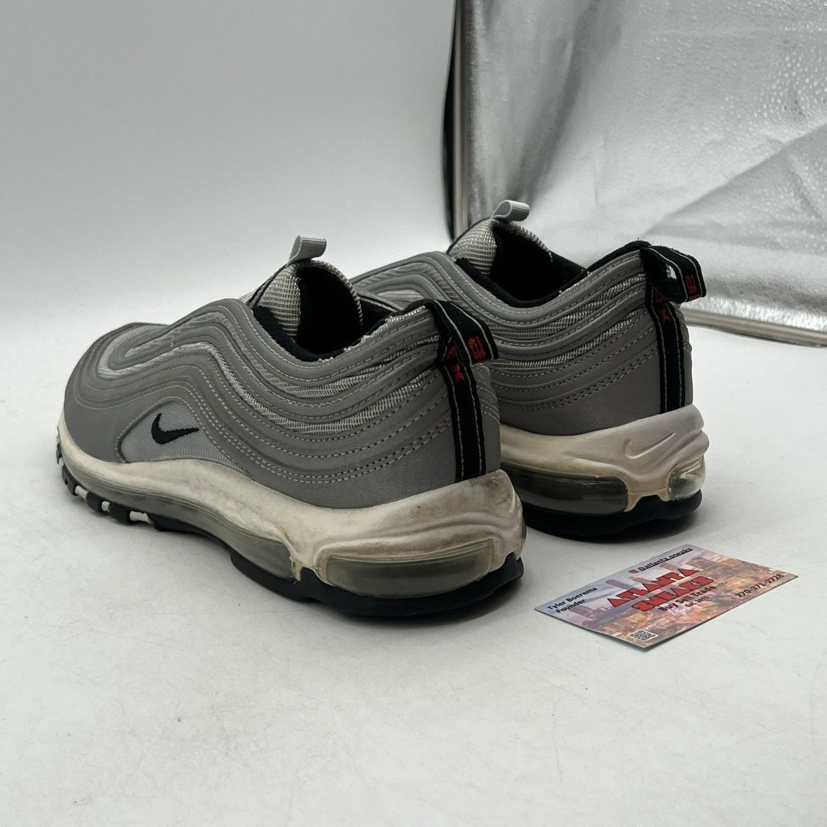 Nike Air max 97 reflect silver Size US 12 / EU 45 - 4 Thumbnail