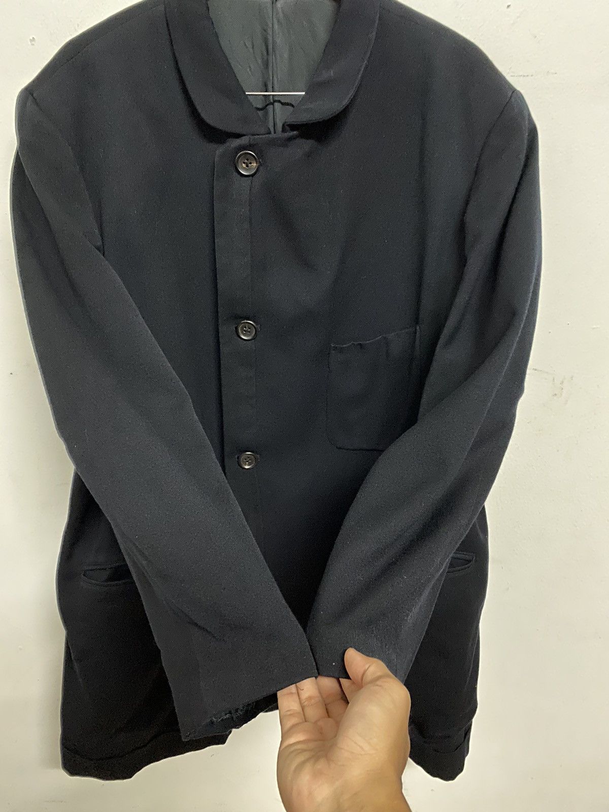 Yohji Yamamoto Yohji Yamamoto Signature Pour Homme A/W Wool Jacket Size US S / EU 44-46 / 1 - 7 Thumbnail