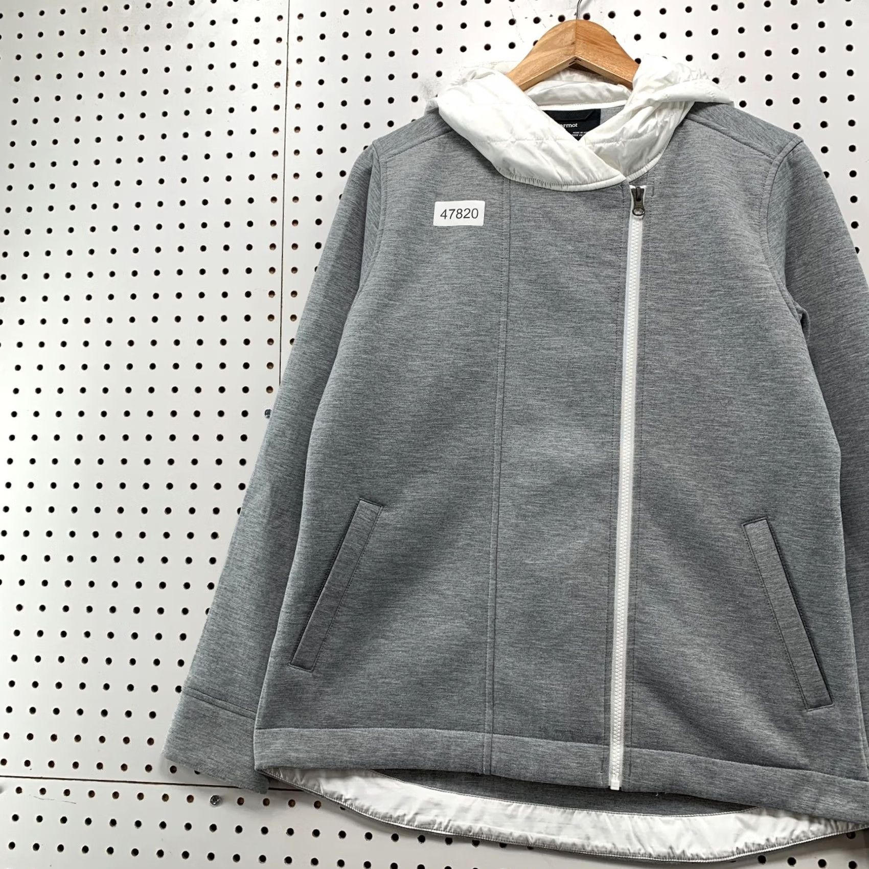 Marmot Marmot Fleece Jacket Womens Large Gray Hooded Zip Asymmetric Size L / US 10 / IT 46 - 4 Thumbnail
