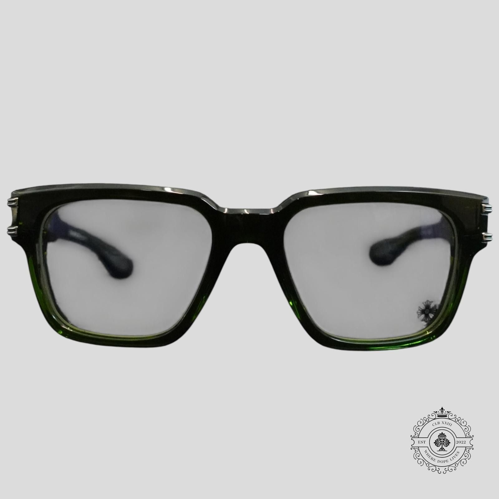 Chrome Hearts Chrome Hearts Bulge Glasses in Green/Silver Size ONE SIZE - 2 Thumbnail