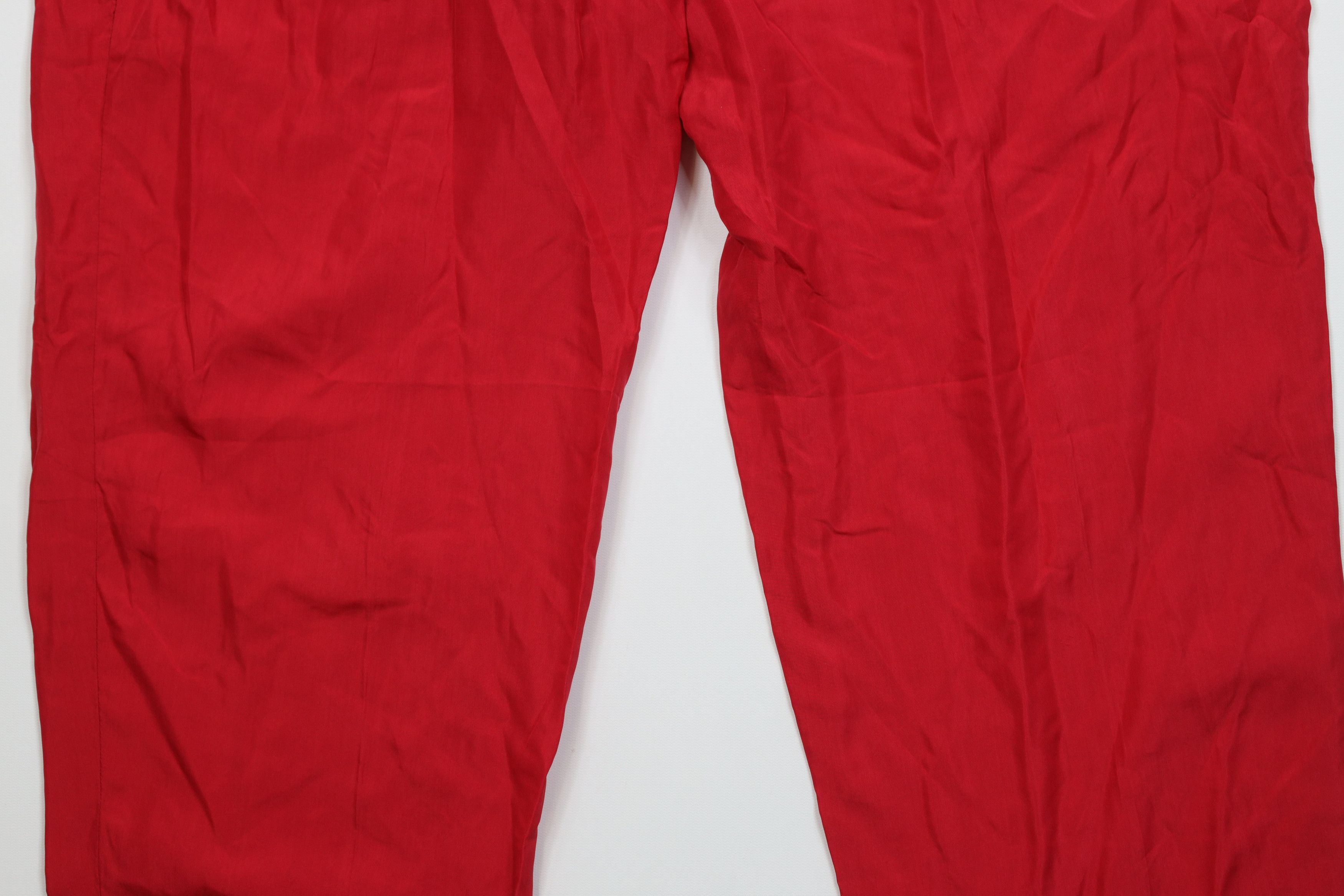 Diane von Furstenberg Vintage 90s Diane von Furstenberg Silk Loungewear Pants Red Size 36" / US 14 / IT 50 - 10 Thumbnail