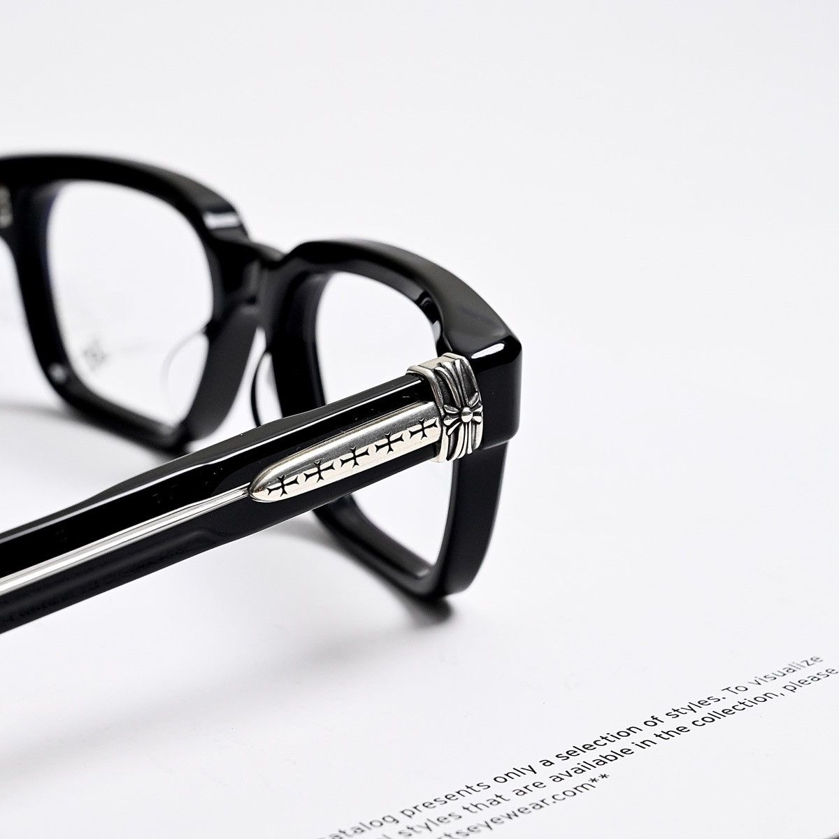 Chrome Hearts CHROME HEARTS PEN 15 BLACK GLASSES Size ONE SIZE - 8 Thumbnail