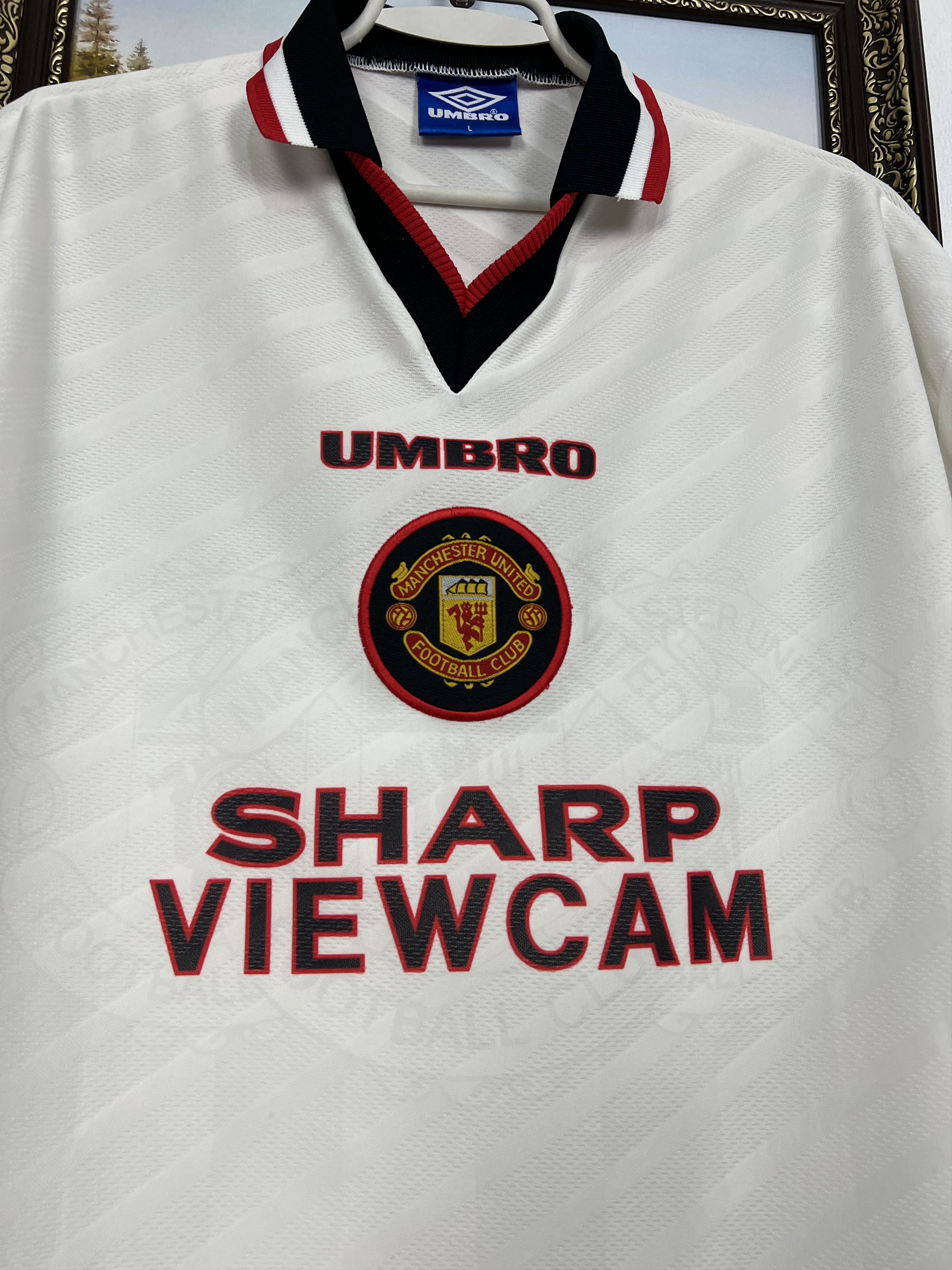 Umbro Manchester United Away football shirt Soccer Jersey Trikot Size US L / EU 52-54 / 3 - 3 Thumbnail