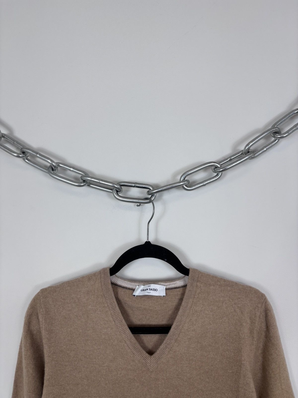 Gran Sasso Gran Sasso Men’s Italian Wool Cashmere Knit V-Neck Sweater Size US S / EU 44-46 / 1 - 3 Thumbnail