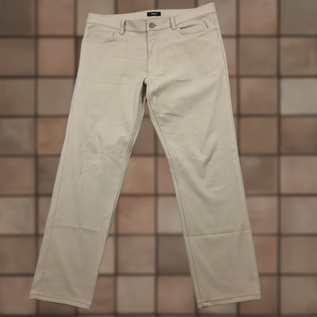 Theory Theory Mens Chinos Slim Fit Khaki Tan Size 34 - Beige Size US 34 / EU 50 - 1 Thumbnail