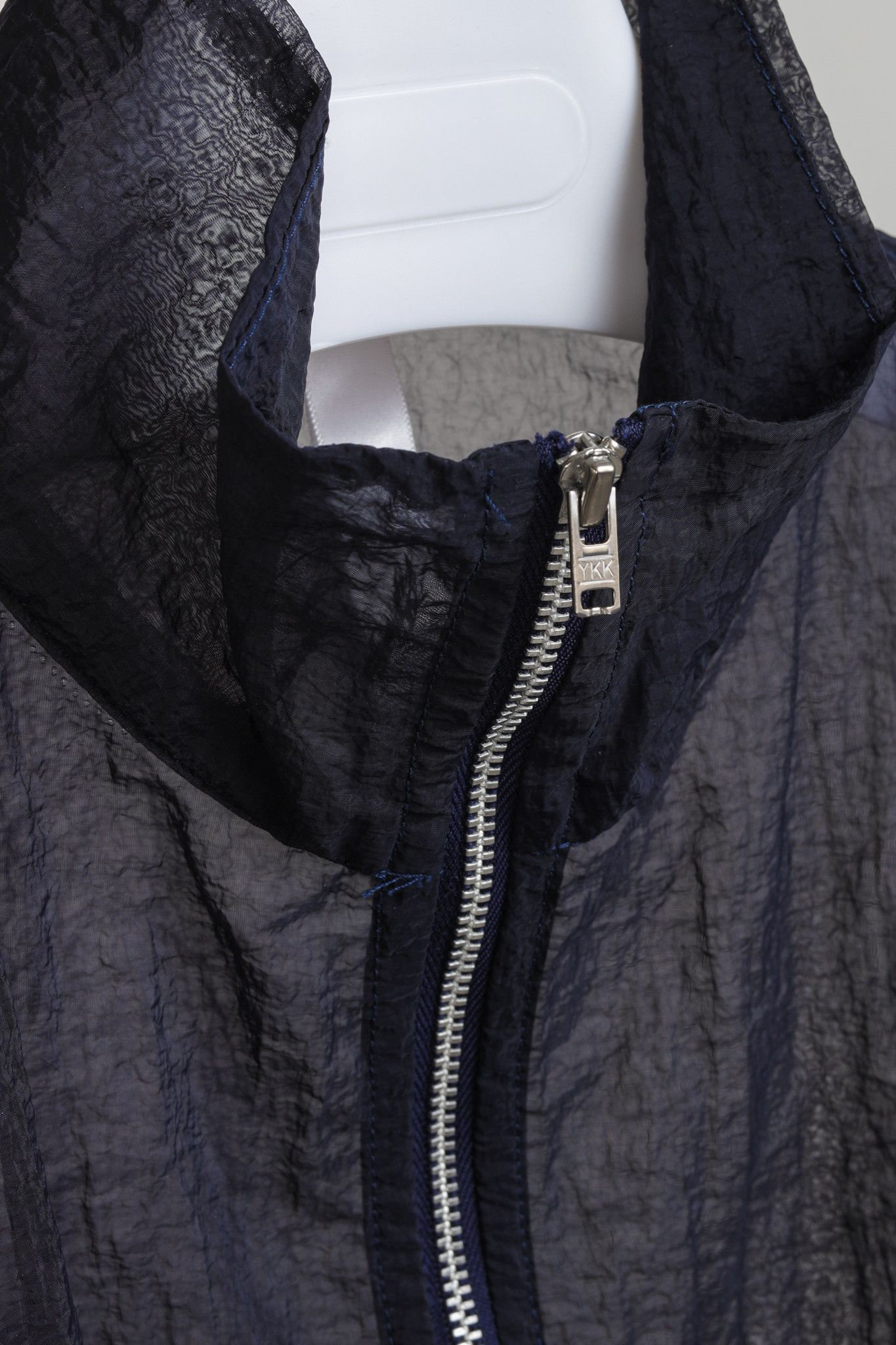 Cottweiler Cottweiler Textured Sheer Black Zip Mock Neck Boxy Shirt Size US XS / EU 42 / 0 - 7 Thumbnail