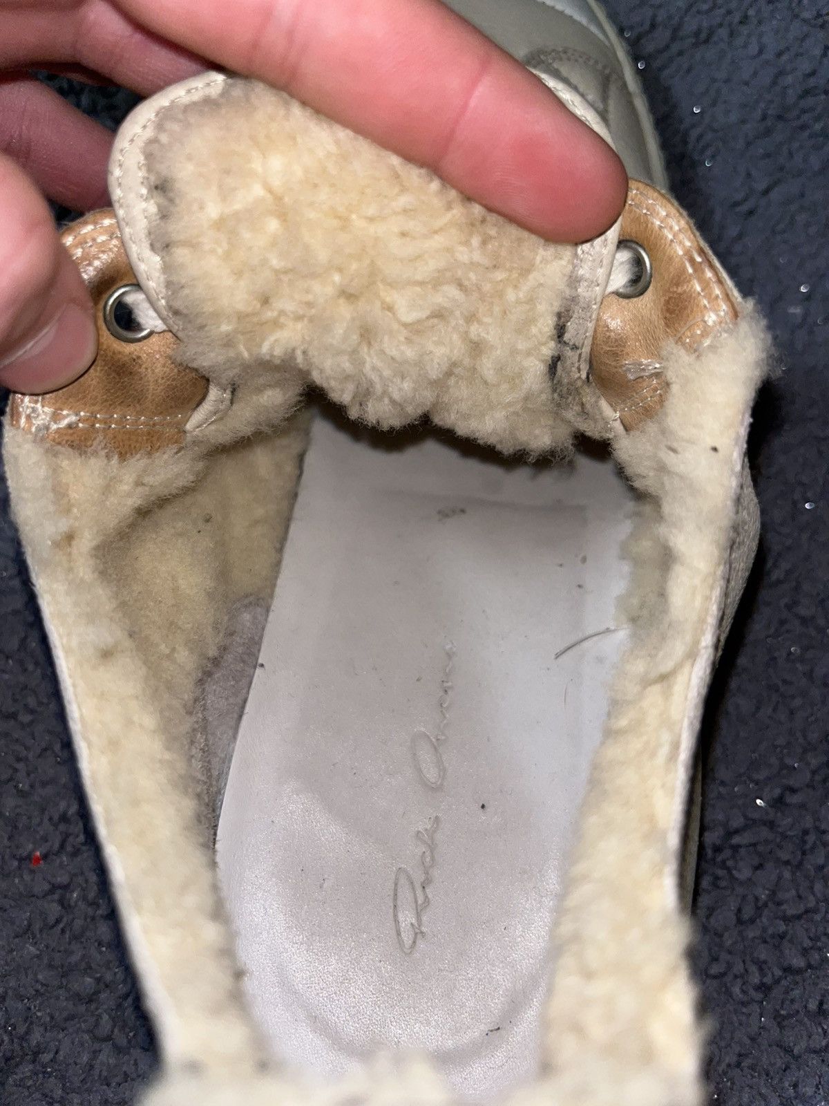 Rick Owens Rick owens leather sherling ramones FW13 sample Size US 10 / EU 43 - 9 Thumbnail