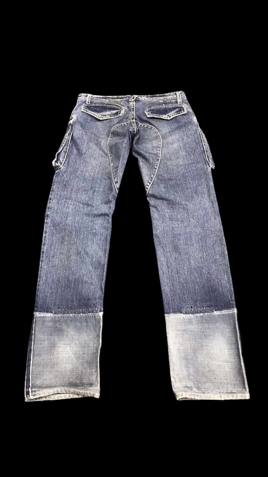 Designer 💥Designer💥Archival IZREEL Kazuhiro Cargo Jeans F702 Size US 31 - 2 Thumbnail
