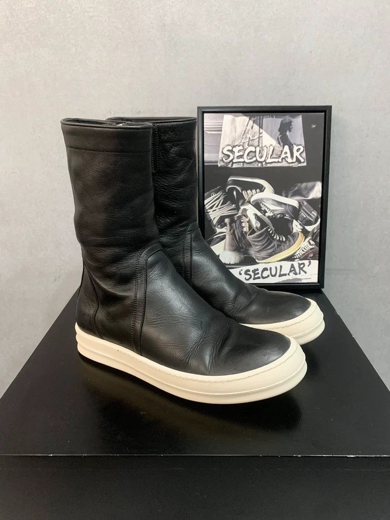 Rick Owens Rick Owens Black Leather High Boots-2508 Size US 10 / EU 43 - 3 Thumbnail