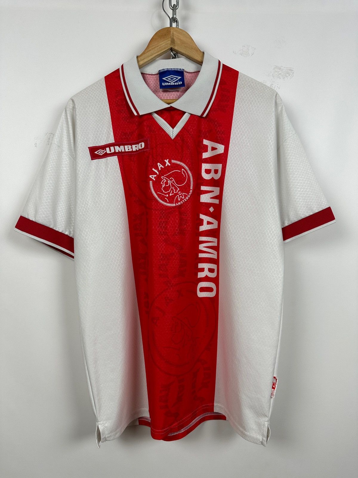 Umbro × Vintage 1998/99 Umbro Ajax Amsterdam Vintage Soccer Jersey Size US XL / EU 56 / 4 - 1 Thumbnail