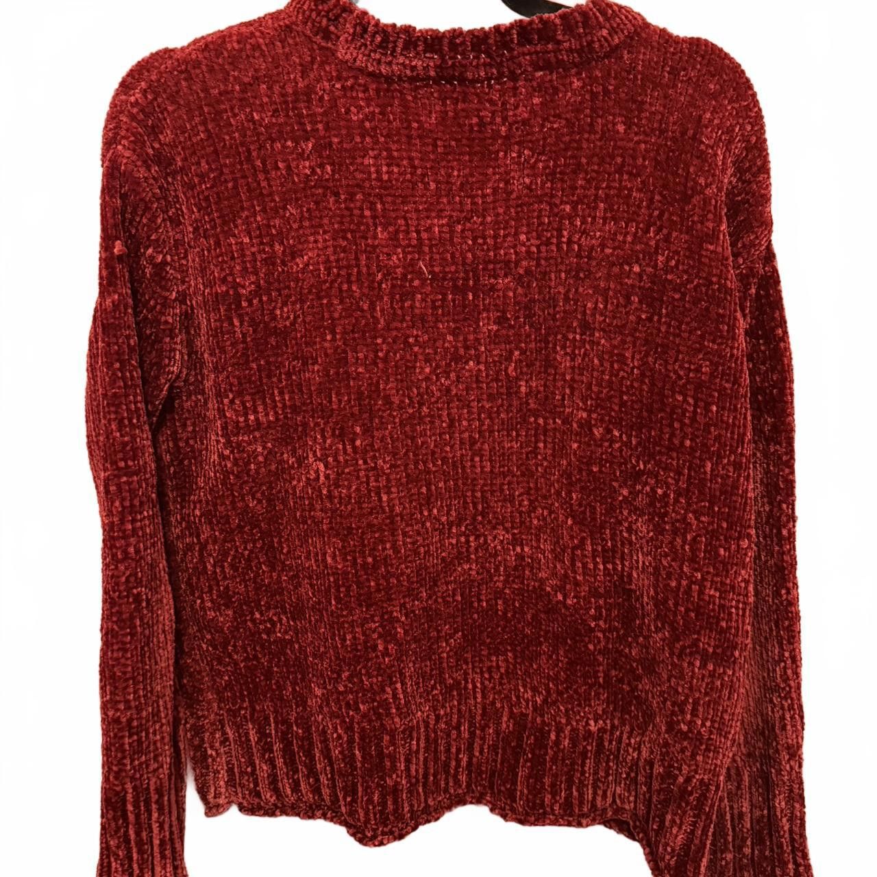 Designer Cozy Red Knit Sweater - Perfect for Fall Size S / US 4 / IT 40 - 2 Thumbnail
