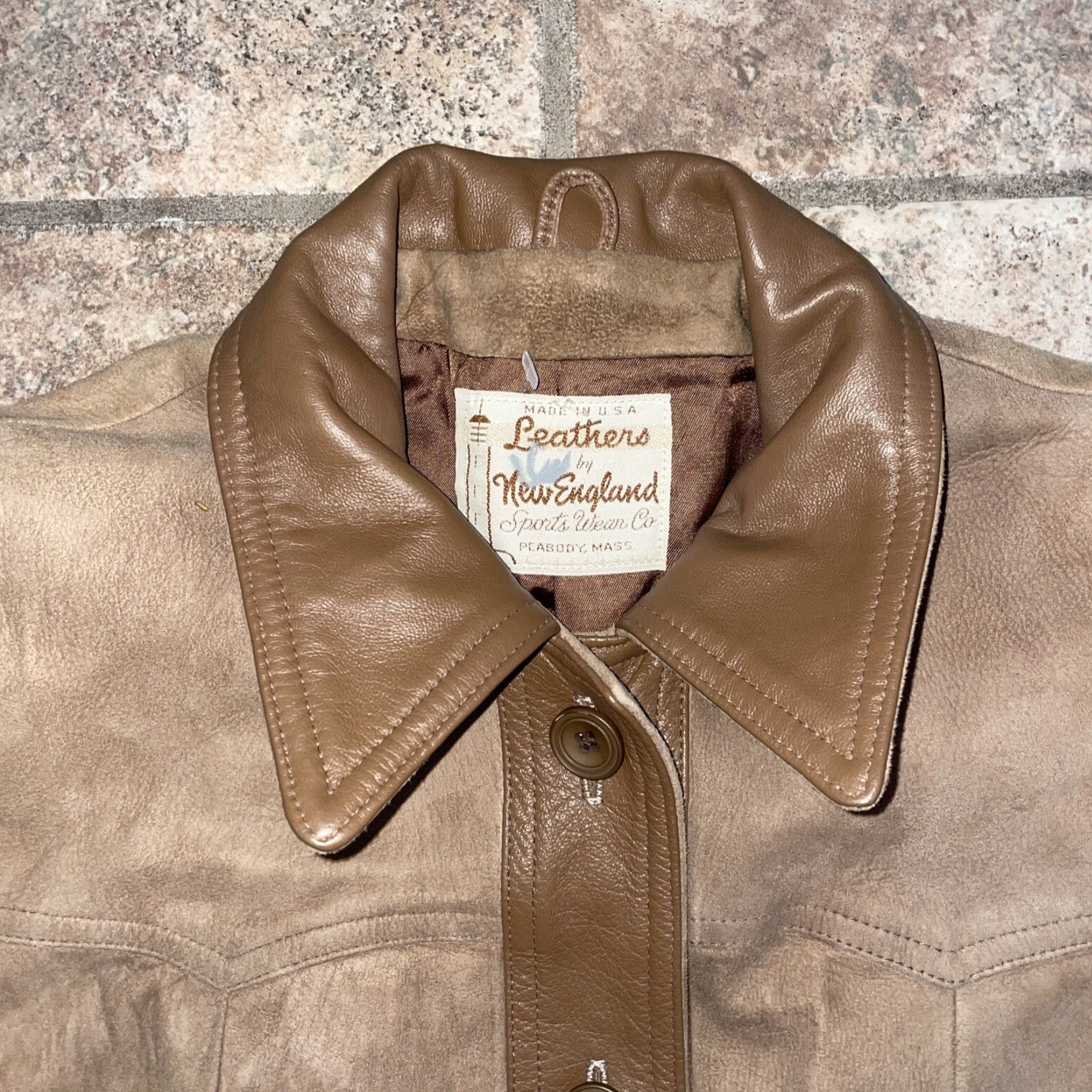 Vintage VTG Leathers By New England Brown Sued Jacket Womens Size M Size M / US 6-8 / IT 42-44 - 2 Thumbnail