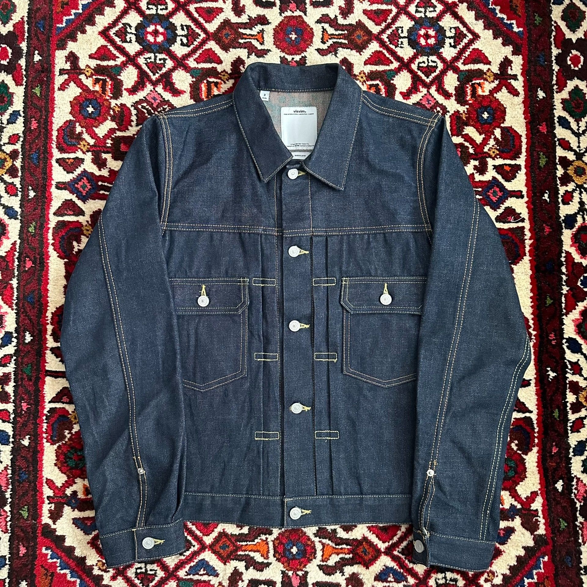 Visvim visvim 17ss 101 Raw Denim Jacket Size US L / EU 52-54 / 3 - 2 Thumbnail