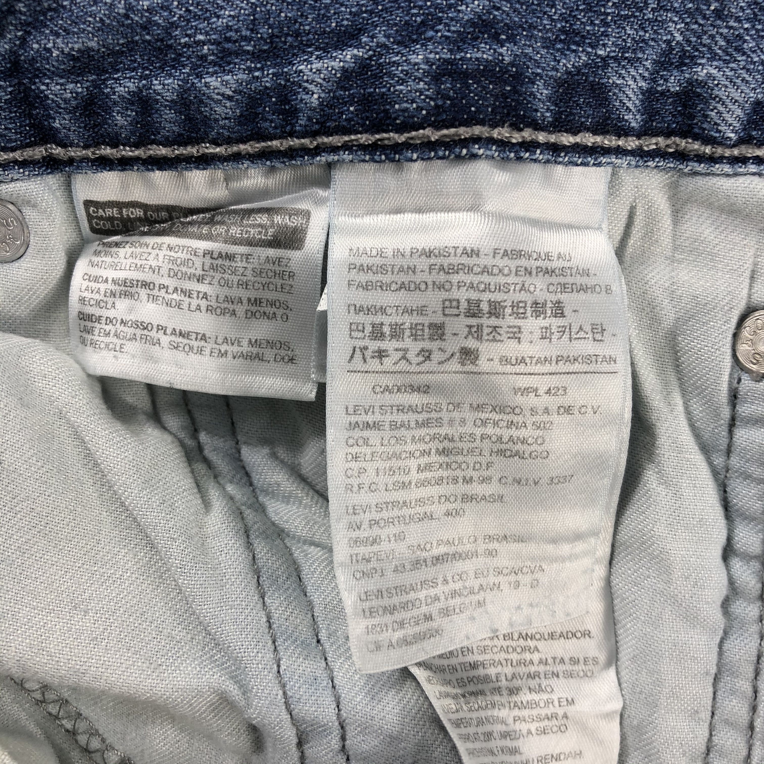 Levi's Vintage Blue Wash Levis 514 Jeans-J2569 Size US 38 / EU 54 - 11 Thumbnail