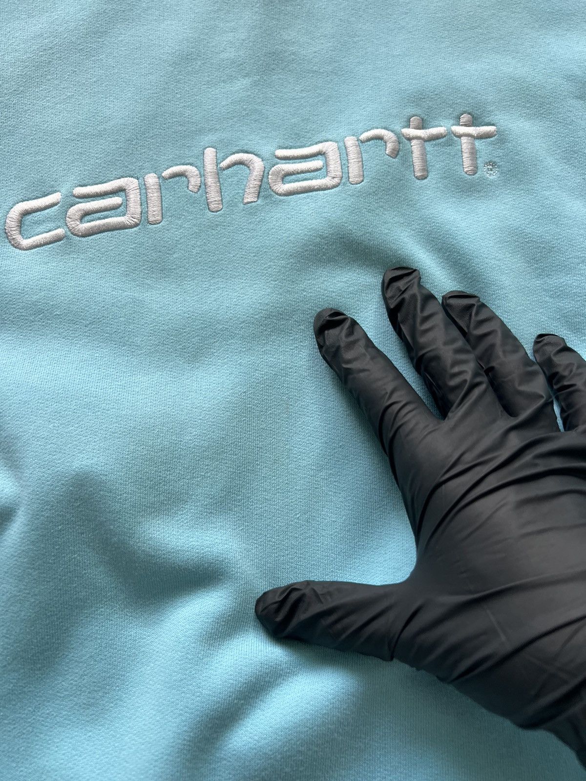 Carhartt × Vintage Vintage Carhartt Sweatshirt Crew Neck 90s Blue Hype Size US XXL / EU 58 / 5 - 6 Thumbnail