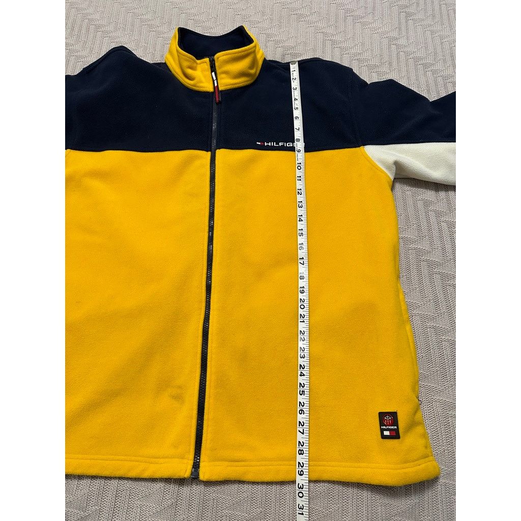 Tommy Hilfiger Vintage Y2K Tommy Hilfiger yellow fleece full zip jacket Size US XL / EU 56 / 4 - 6 Thumbnail