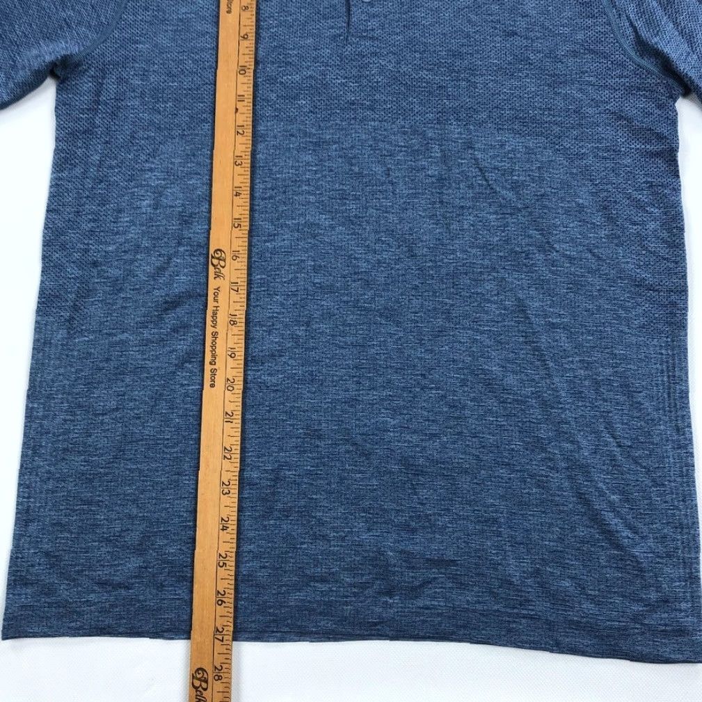 Lululemon Lululemon Polo Shirt Men's M Blue Heather Short Sleeve Size US M / EU 48-50 / 2 - 4 Thumbnail
