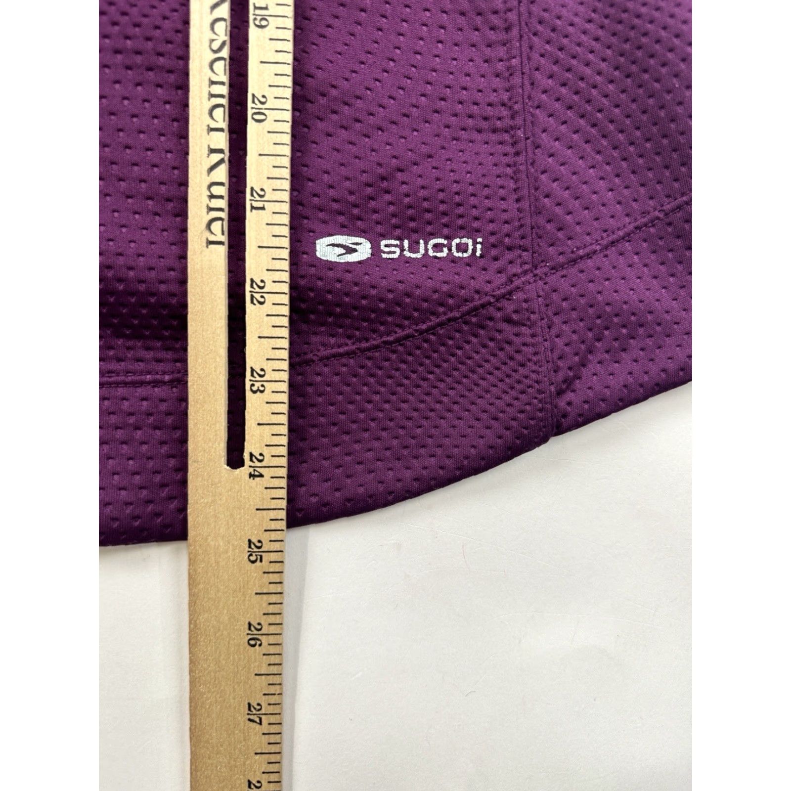 Vintage VINTAGE is not applicable here. Sugoi Jacket Womens XS Purple Fleece Lined Full Zip Hooded Cycling Thumb Holes Size M / US 6-8 / IT 42-44 - 5 Thumbnail
