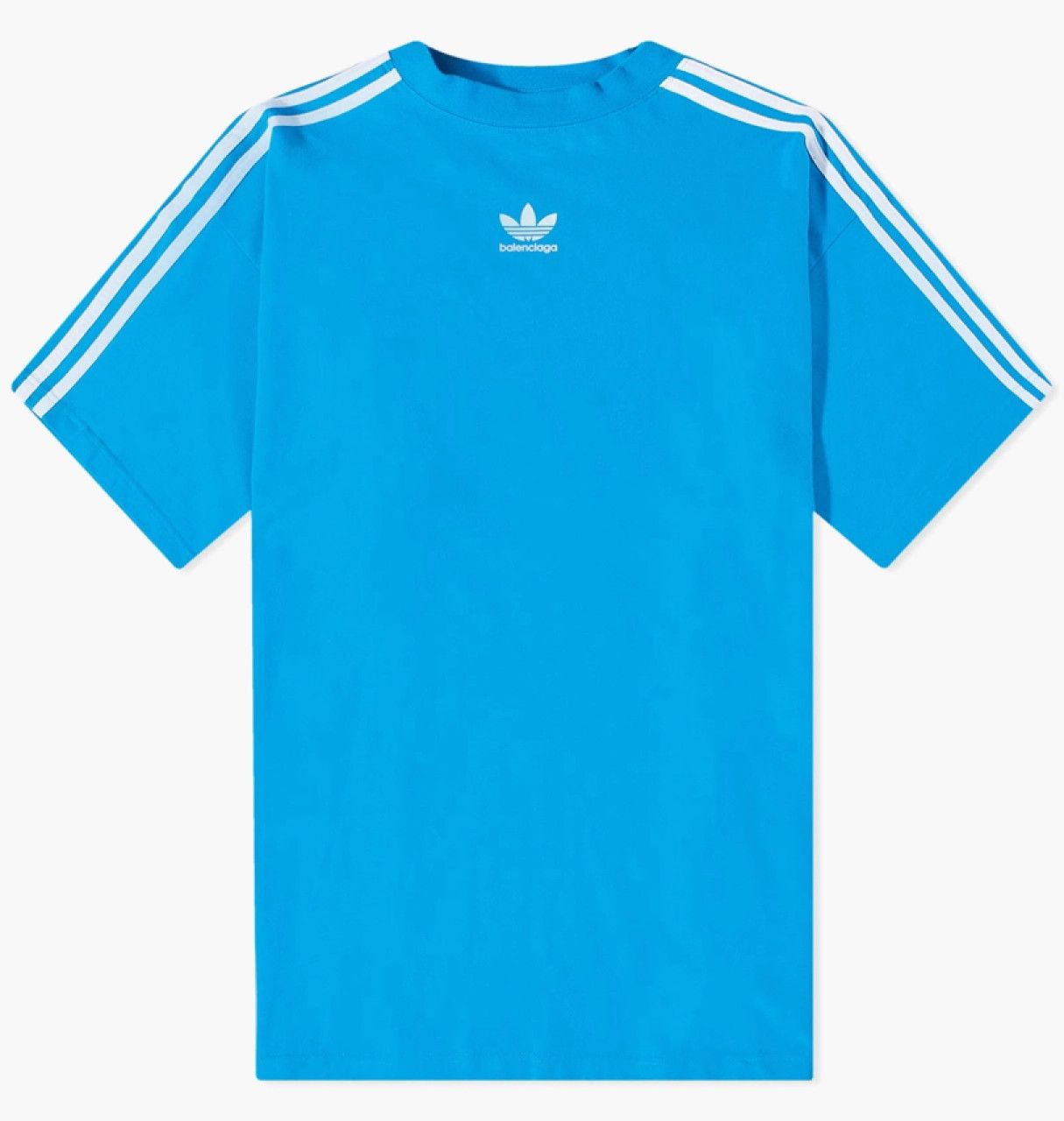 Adidas × Balenciaga o1la1rc1a0924 Short Sleeve Shirt in Blue/White Size US XL / EU 56 / 4 - 1 Thumbnail