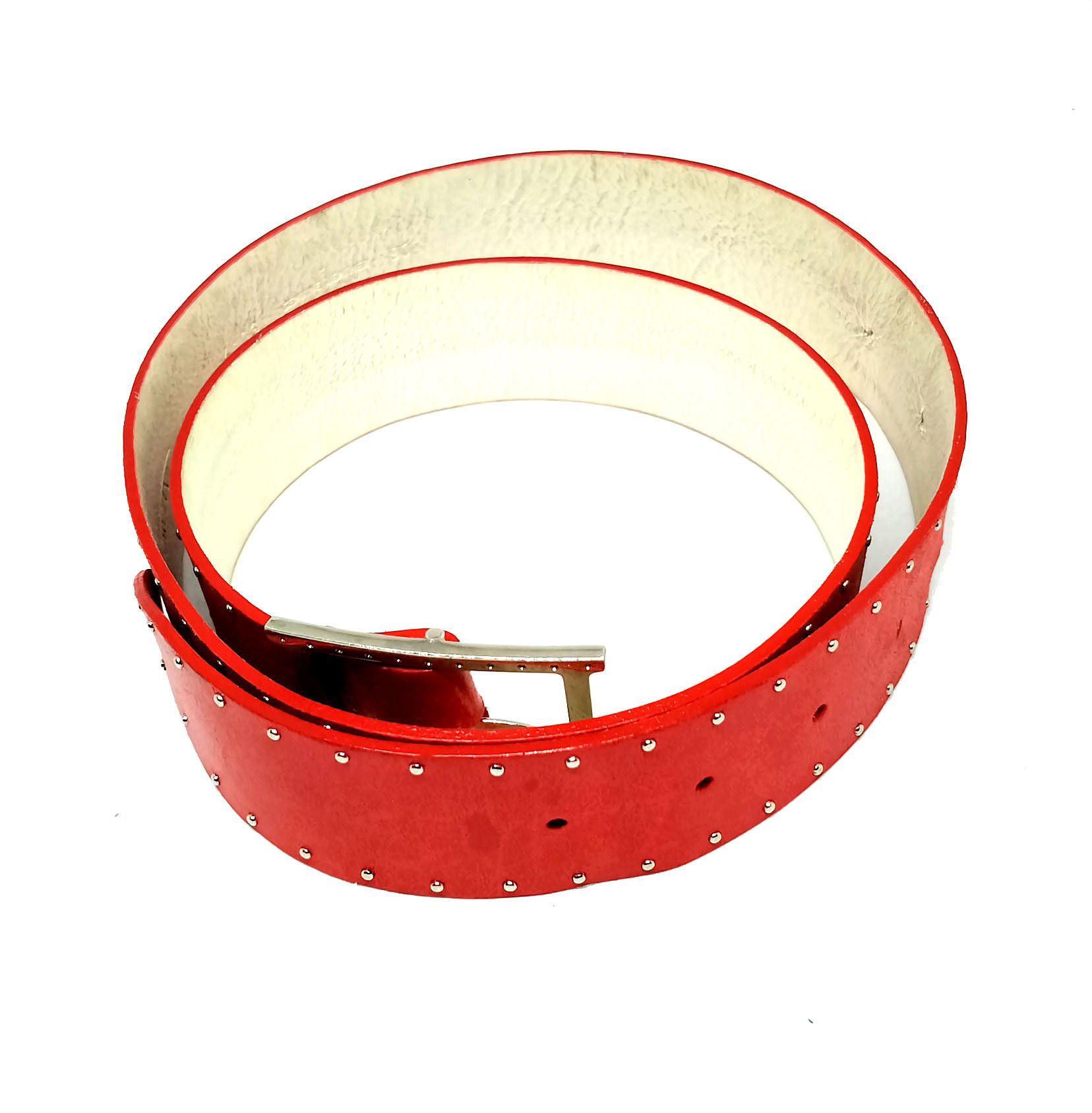 Orciani Vintage 1980s Claudio Orciani Red Leather Belt Size ONE SIZE - 9 Thumbnail