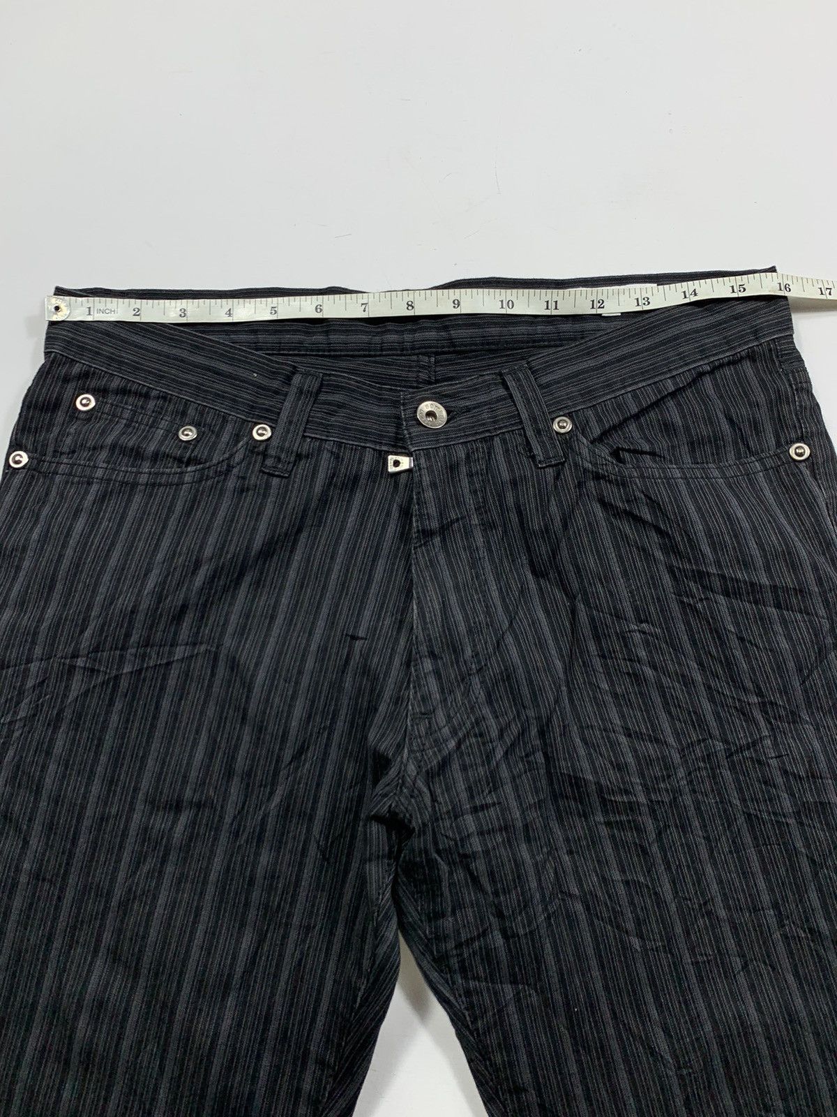 If Six Was Nine Japan Semantic design Stripe flare pants Size US 31 - 7 Thumbnail