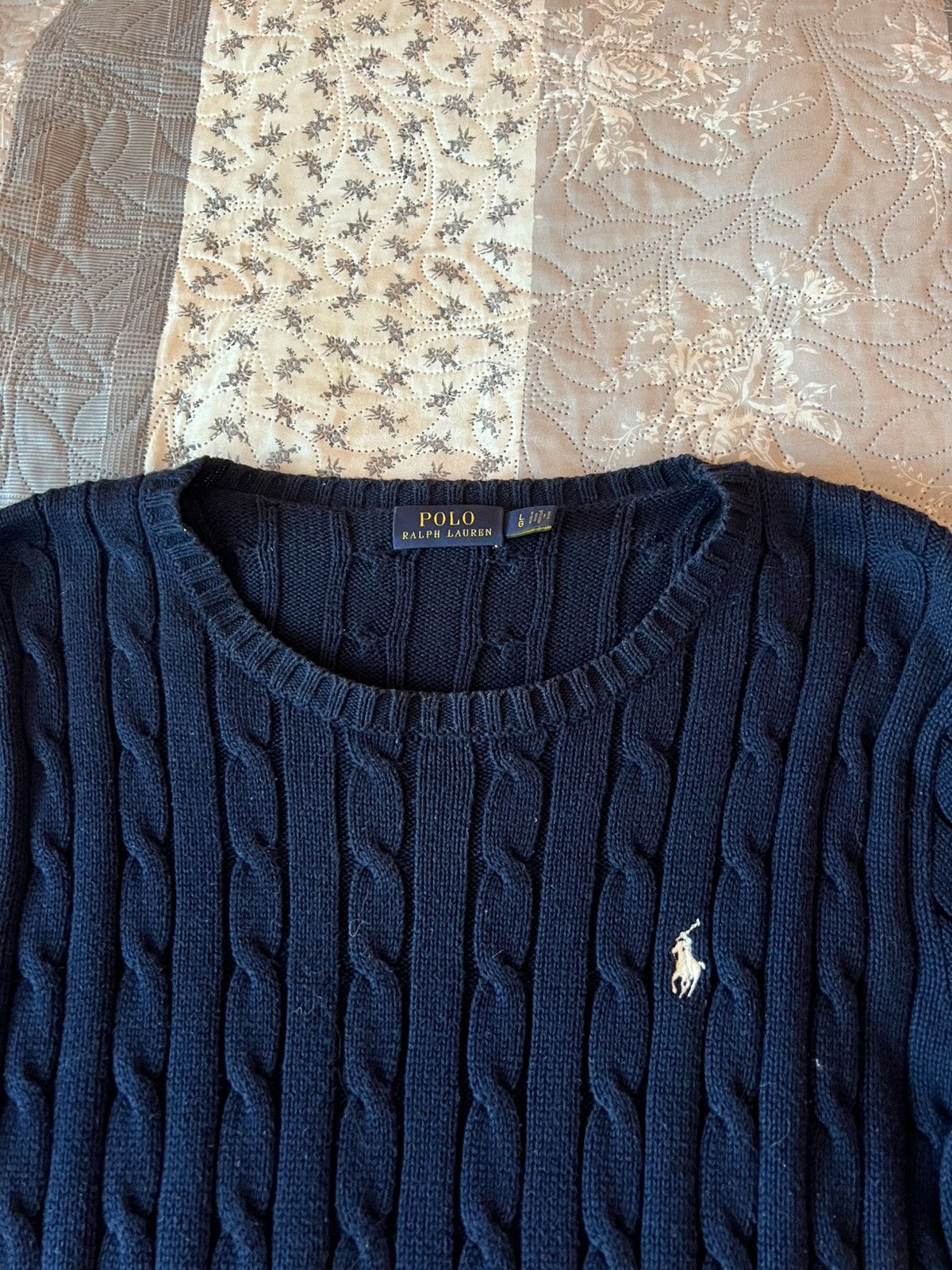Polo Ralph Lauren Polo Ralph Lauren Women’s sweater L Size Navy Blue Color Size US L / EU 52-54 / 3 - 3 Thumbnail