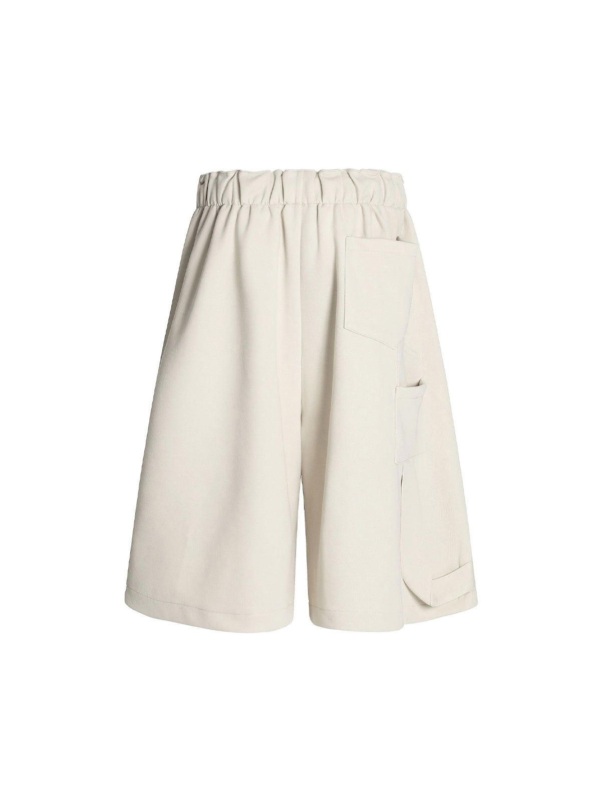 Japanese Brand Side Pockets Drawstring Waist Casual Jorts Size ONE SIZE - 5 Thumbnail