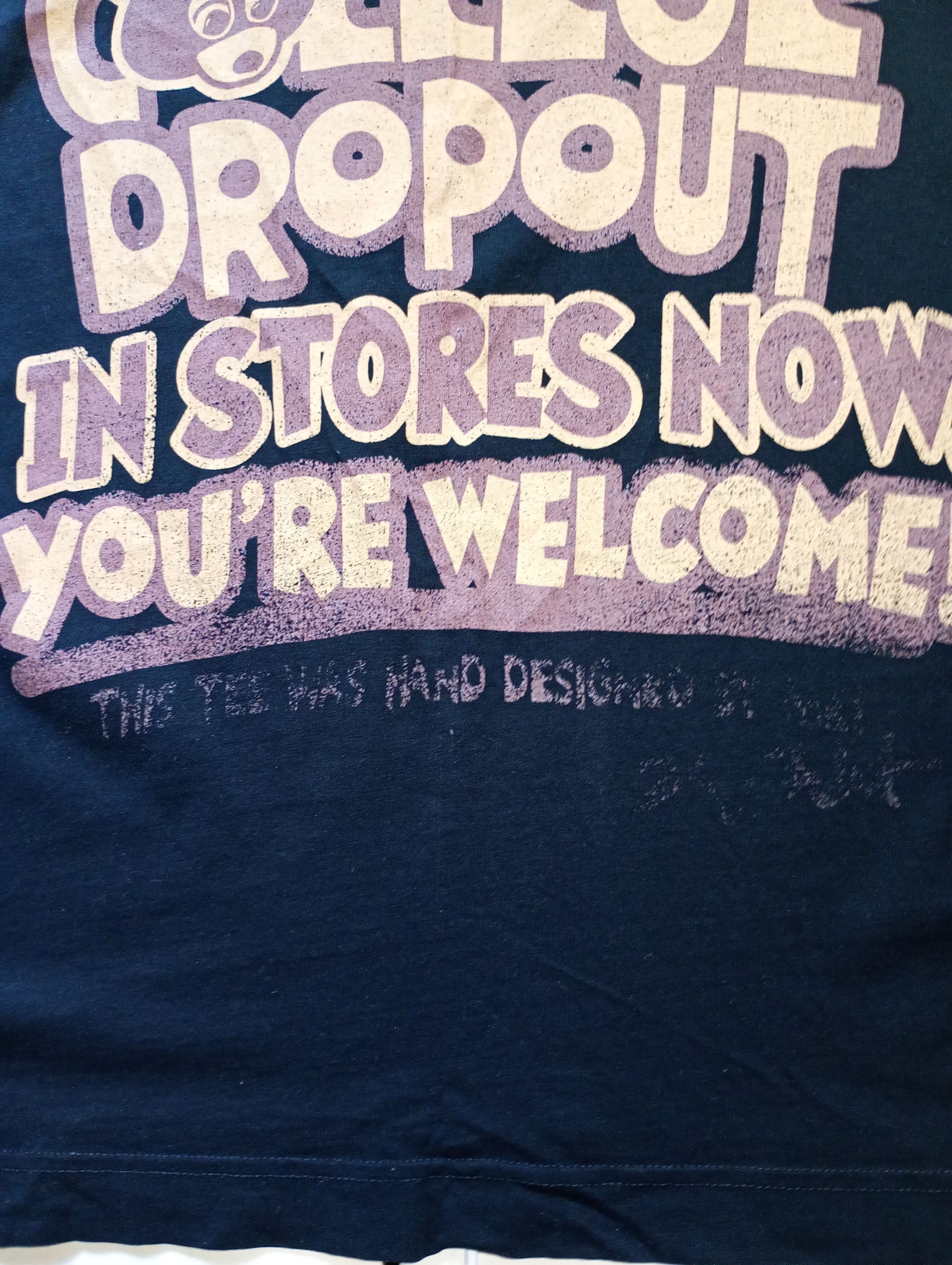 Band Tees Greazy Tees Kanye West College Dropout T-Shirt Size US XXL / EU 58 / 5 - 17 Thumbnail