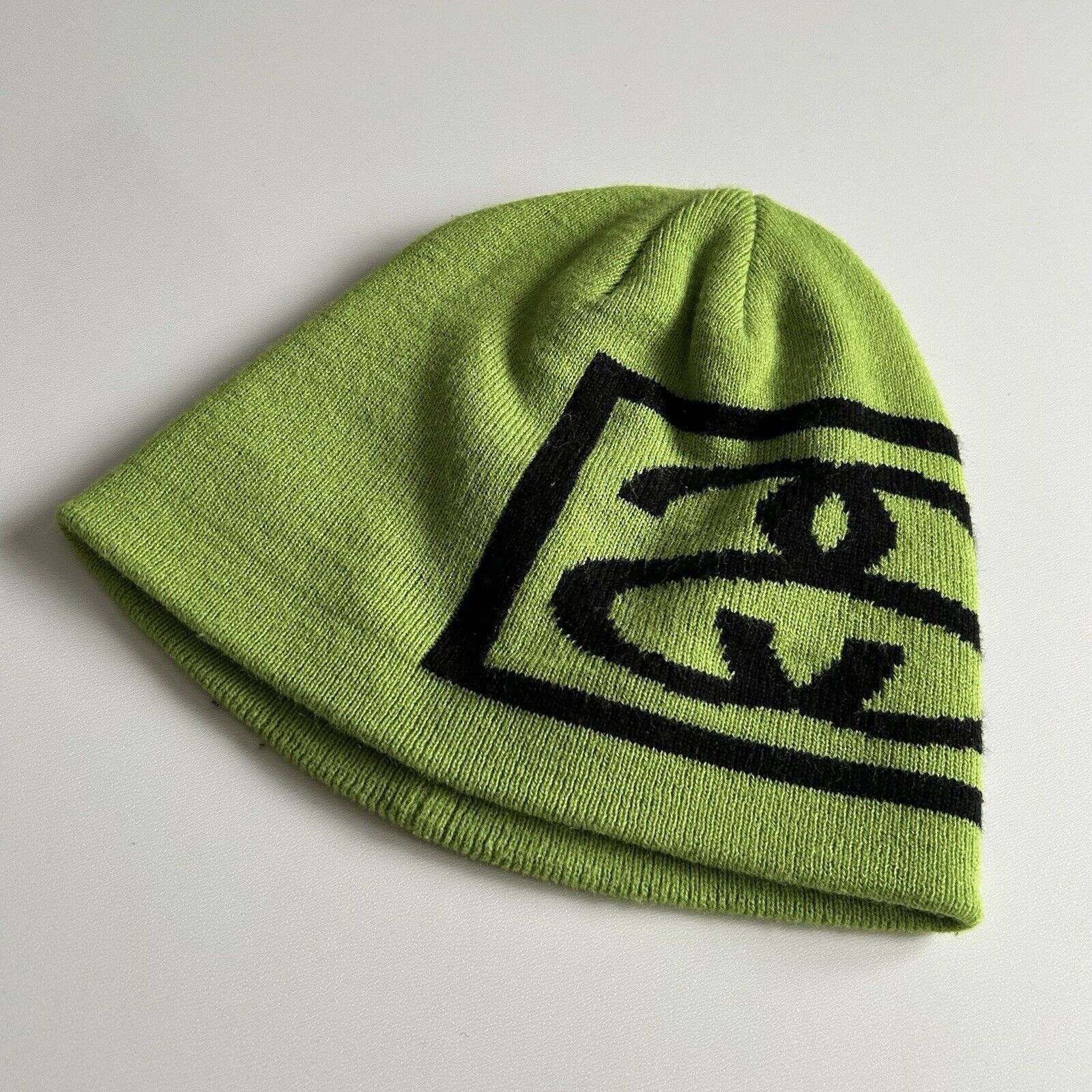 Stussy Stussy SS Link Logo Graphic Skully Beanie Neon Green Rare Size ONE SIZE - 2 Thumbnail